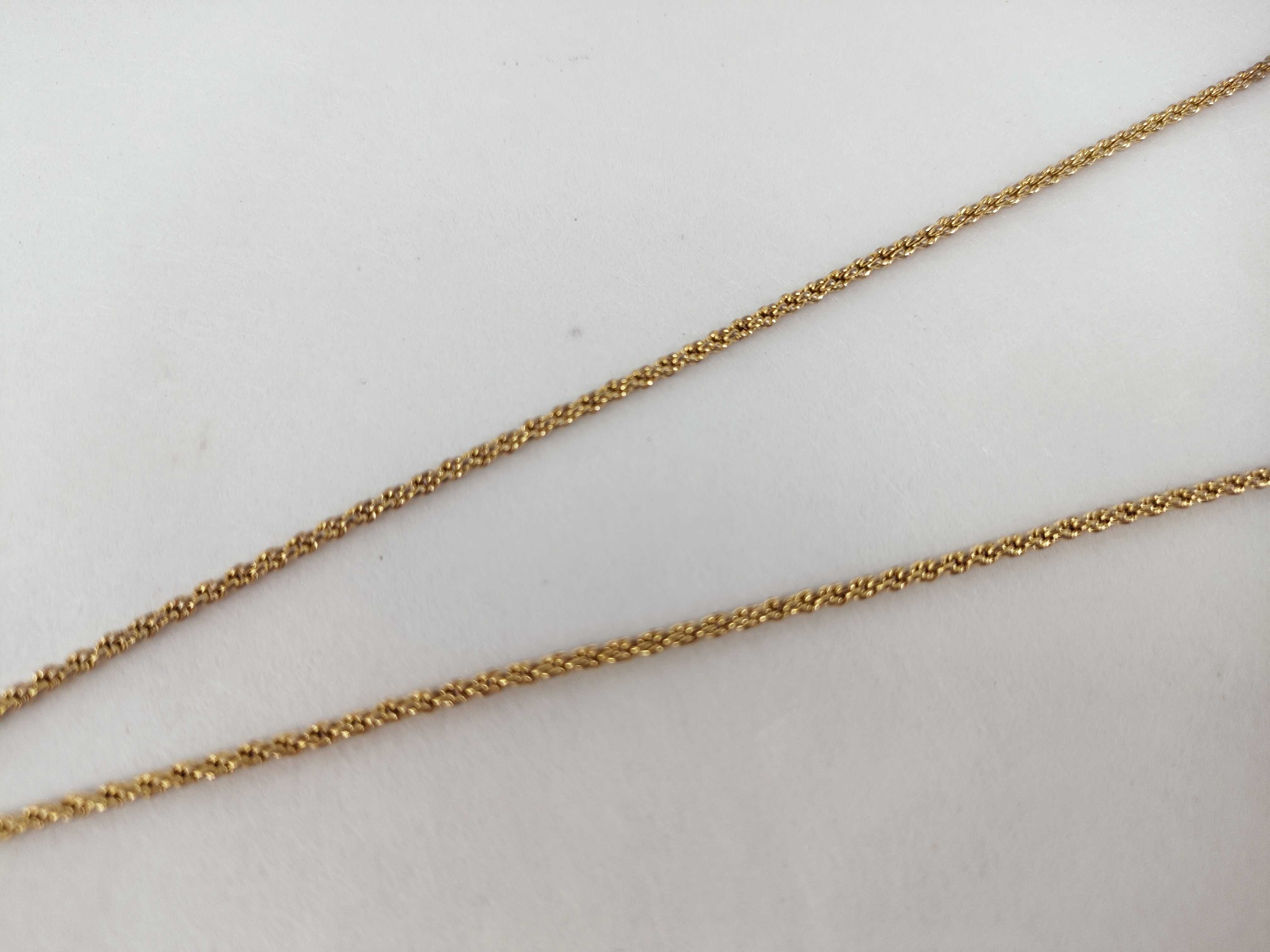 CD Logo Oval Rhinestone Gold Necklace — view 8