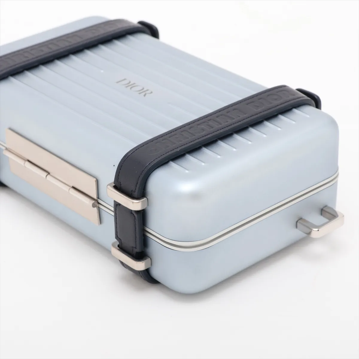 x Rimowa Personal Aluminum x Leather Shoulder Bag, Silver — view 3