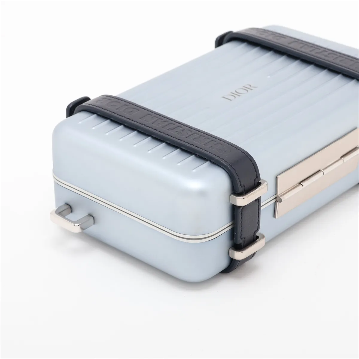 x Rimowa Personal Aluminum x Leather Shoulder Bag, Silver — view 4