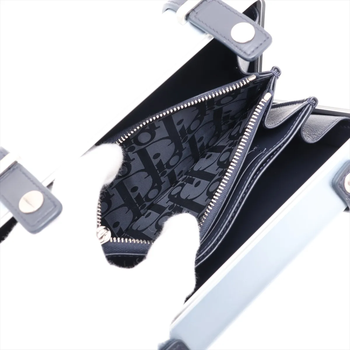 x Rimowa Personal Aluminum x Leather Shoulder Bag, Silver — view 10