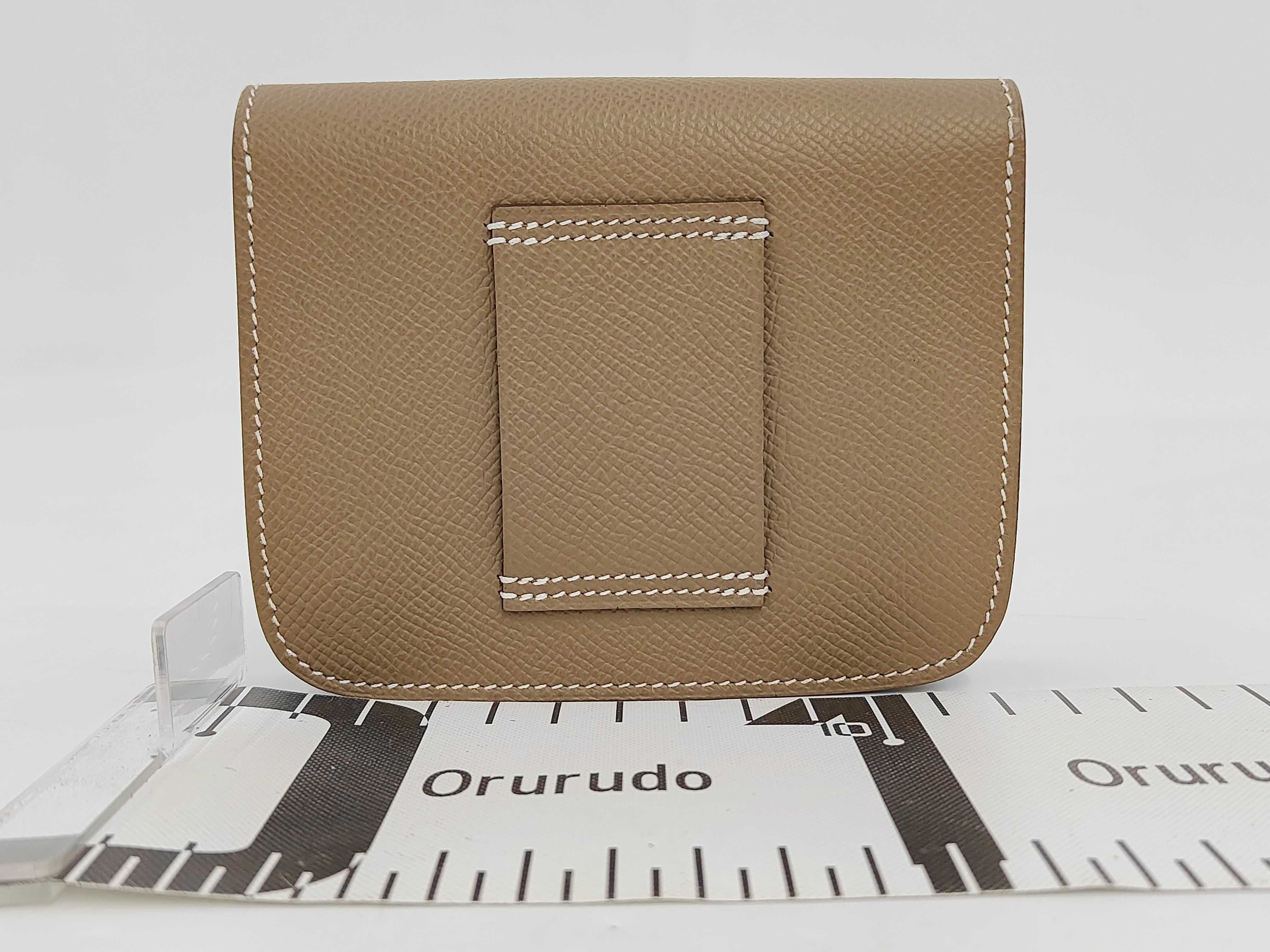 Constance Slim Veau Epsom Compact Wallet with Coin Case B: 2023 Wallet — view 2