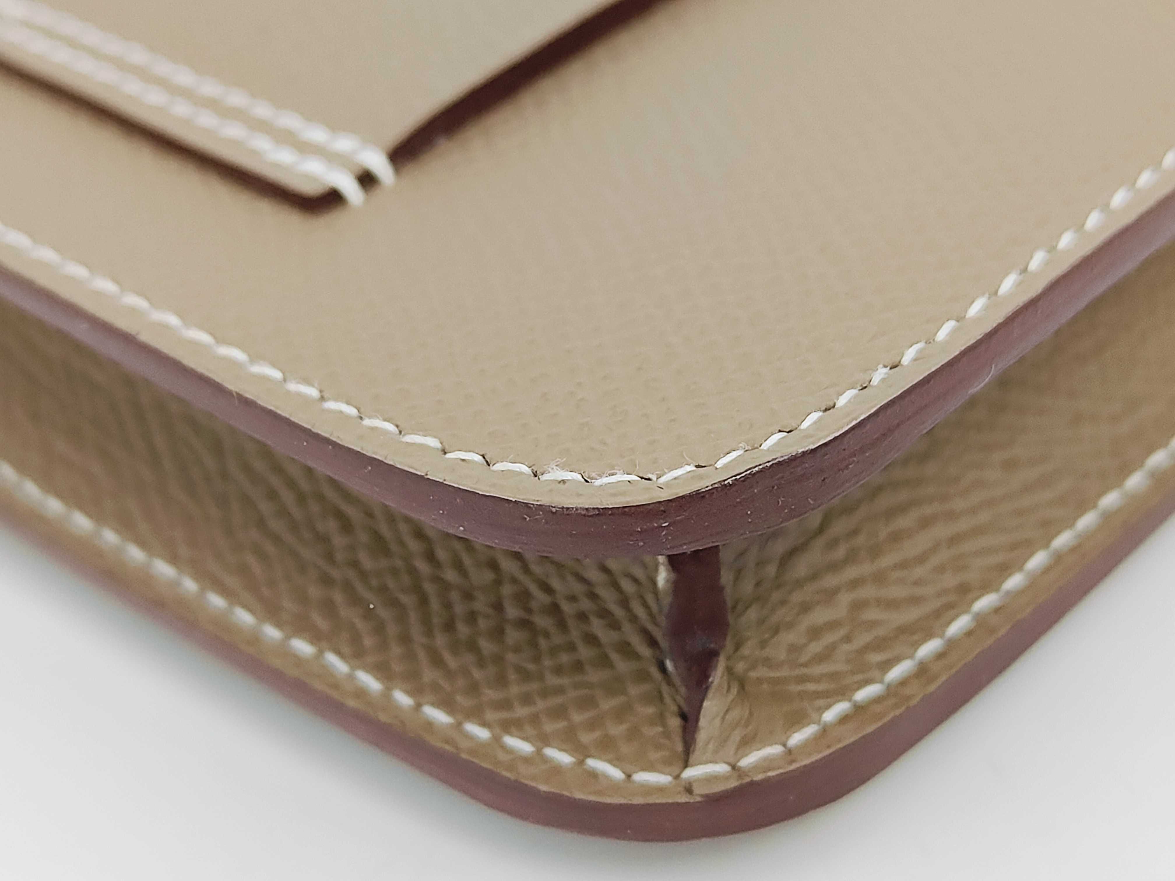Constance Slim Veau Epsom Compact Wallet with Coin Case B: 2023 Wallet — view 4
