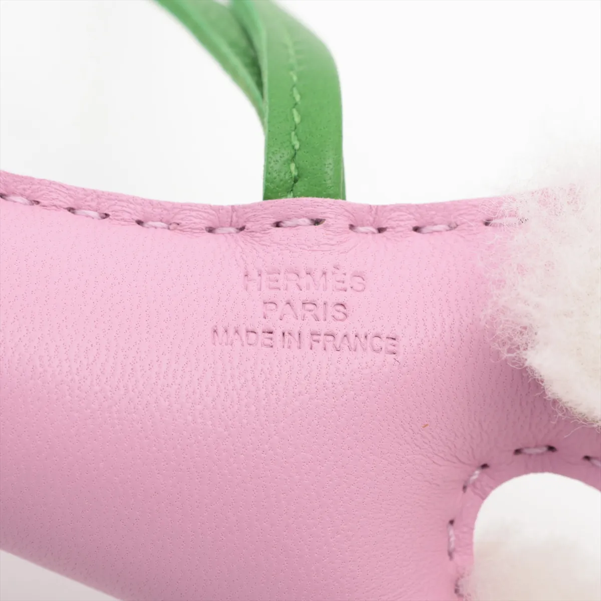 Buddy Charm G: 2026 Charm Agneau Milo x Merino Wool Mauve Sylvestre x Vert Yucca — view 3
