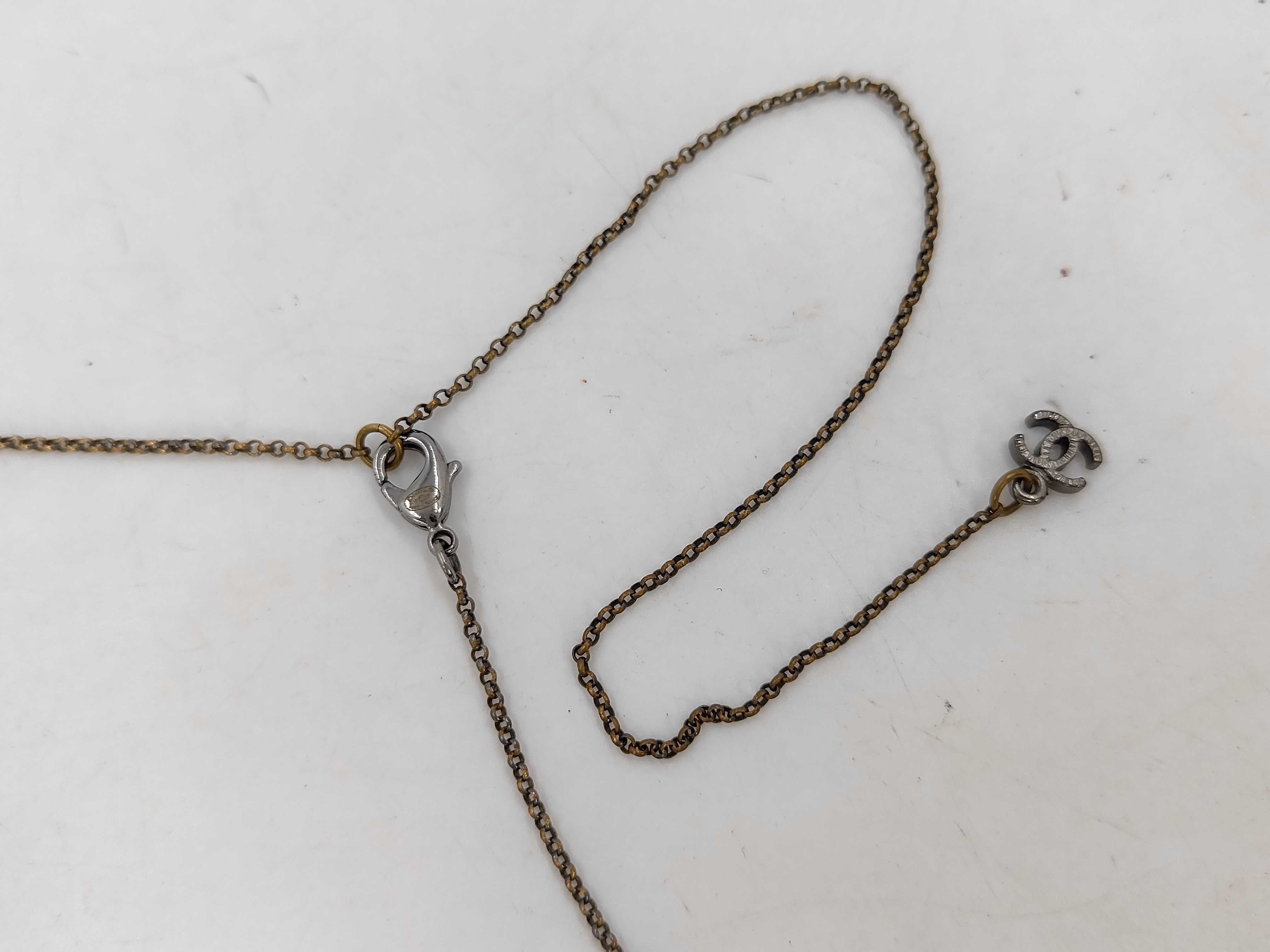 Rhinestone Bijou Coco Mark Necklace — view 3
