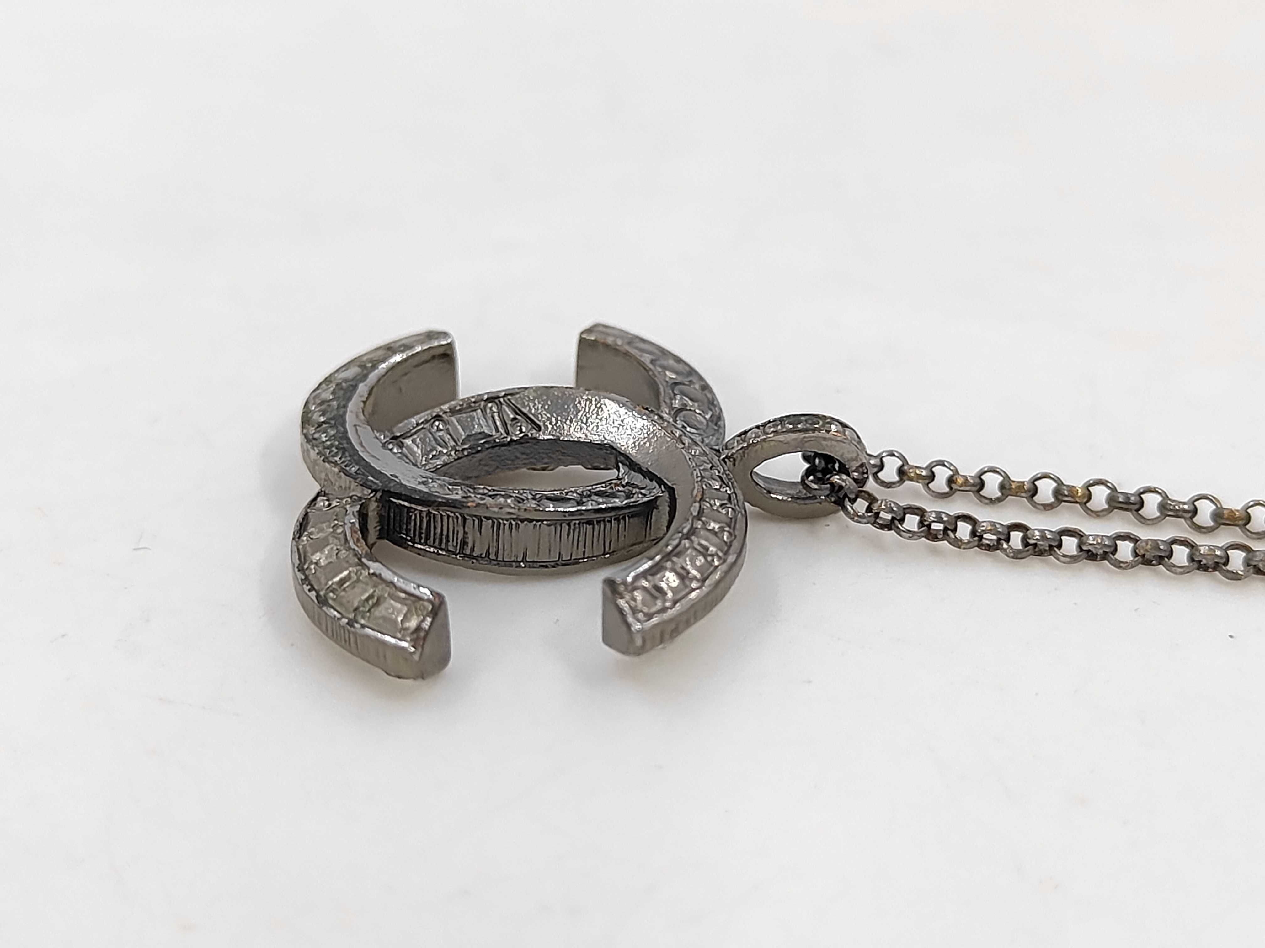 Rhinestone Bijou Coco Mark Necklace — view 5