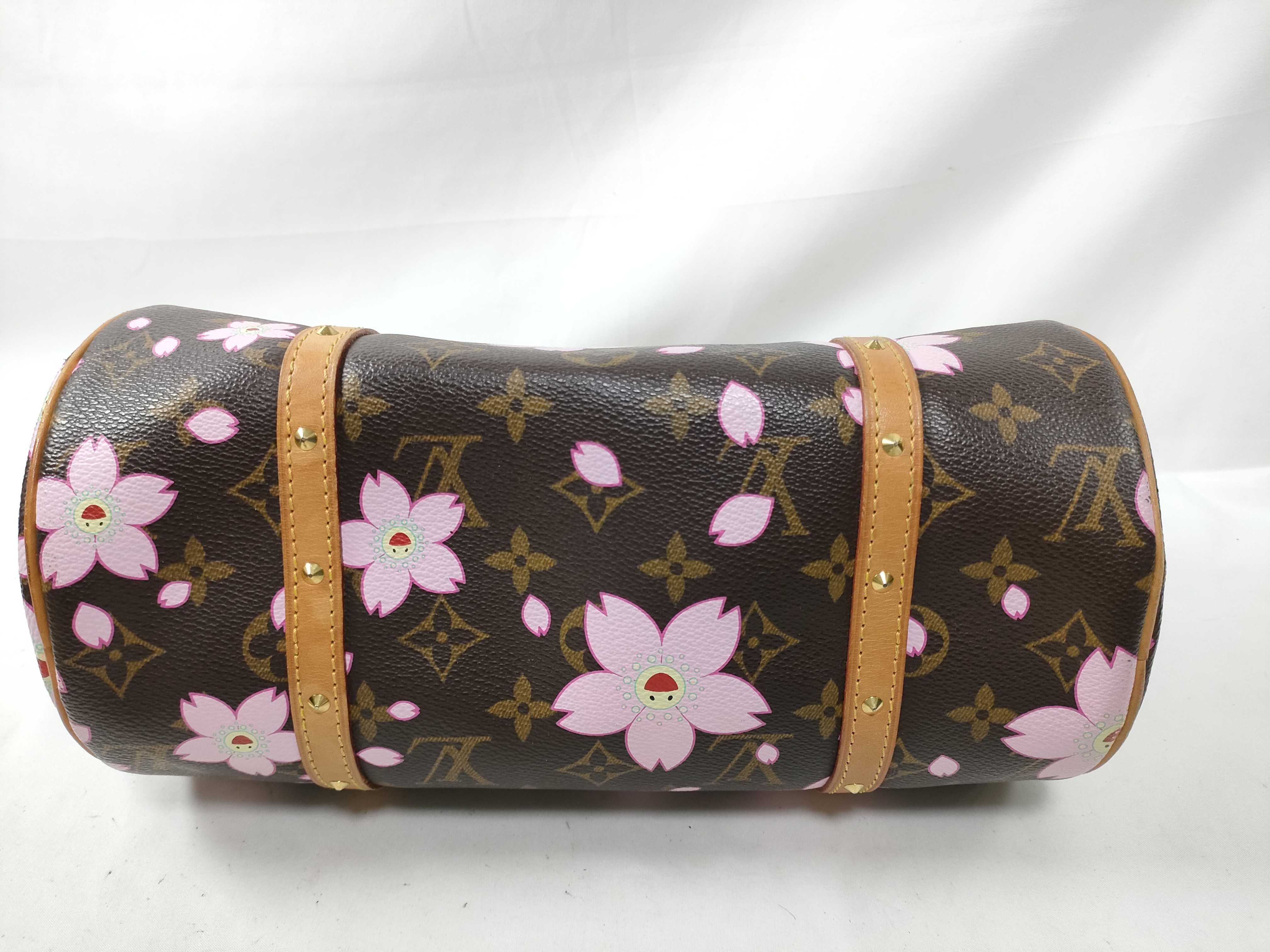 Monogram Vuitton Cherry Blossom Papillon Handbag — view 6