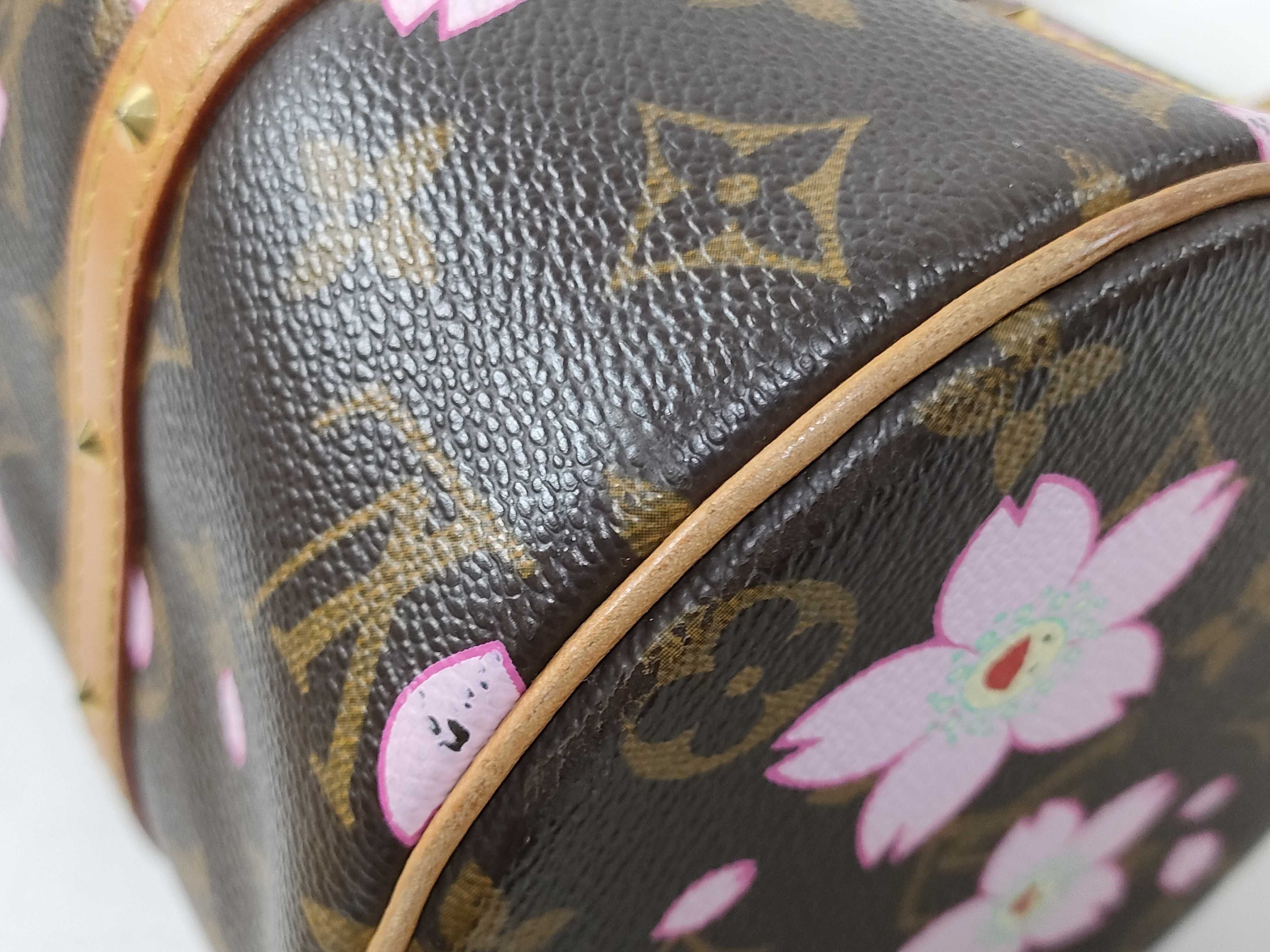 Monogram Vuitton Cherry Blossom Papillon Handbag — view 7