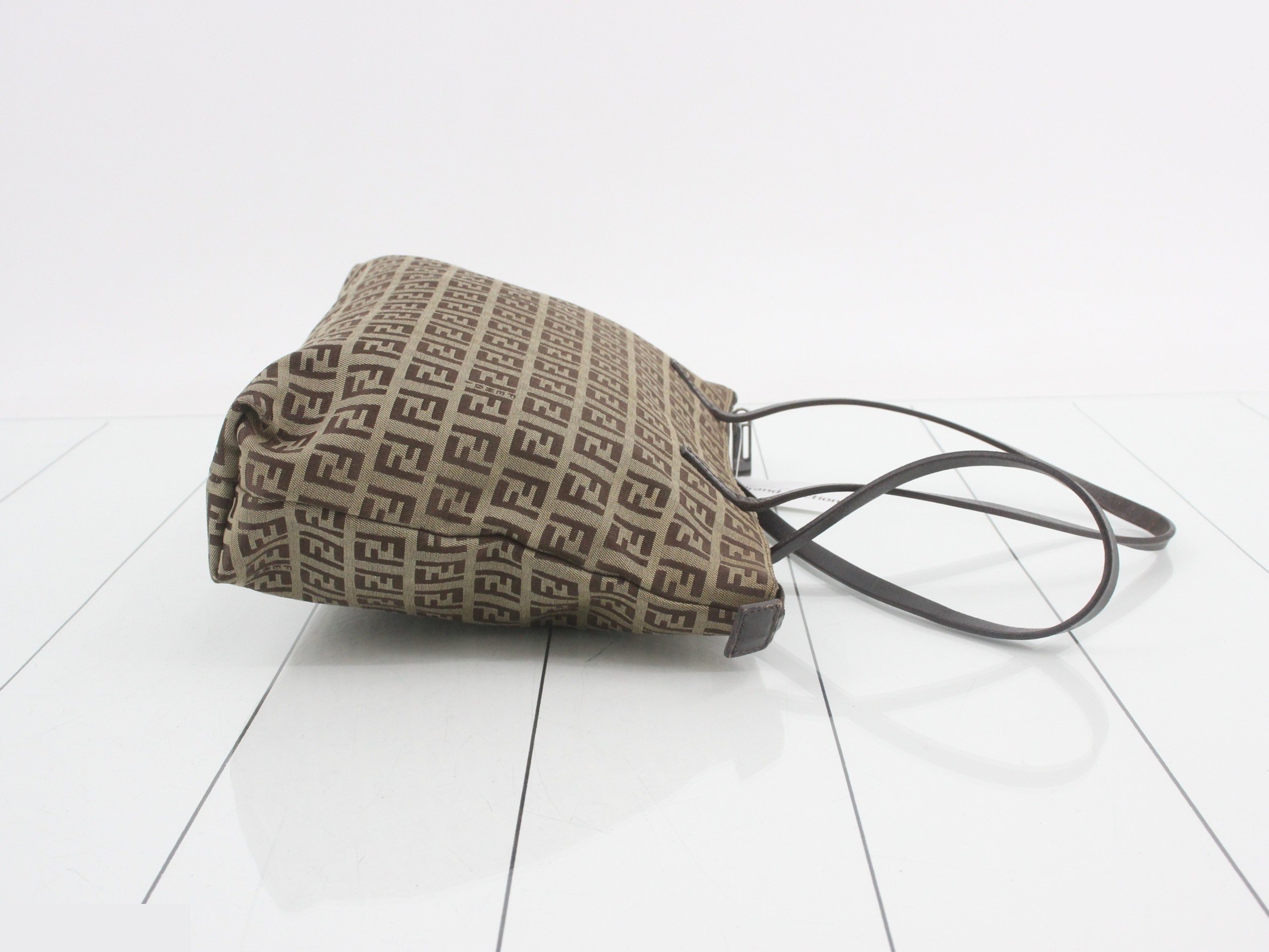 Zucchino Tote Bag, Beige Canvas — view 3