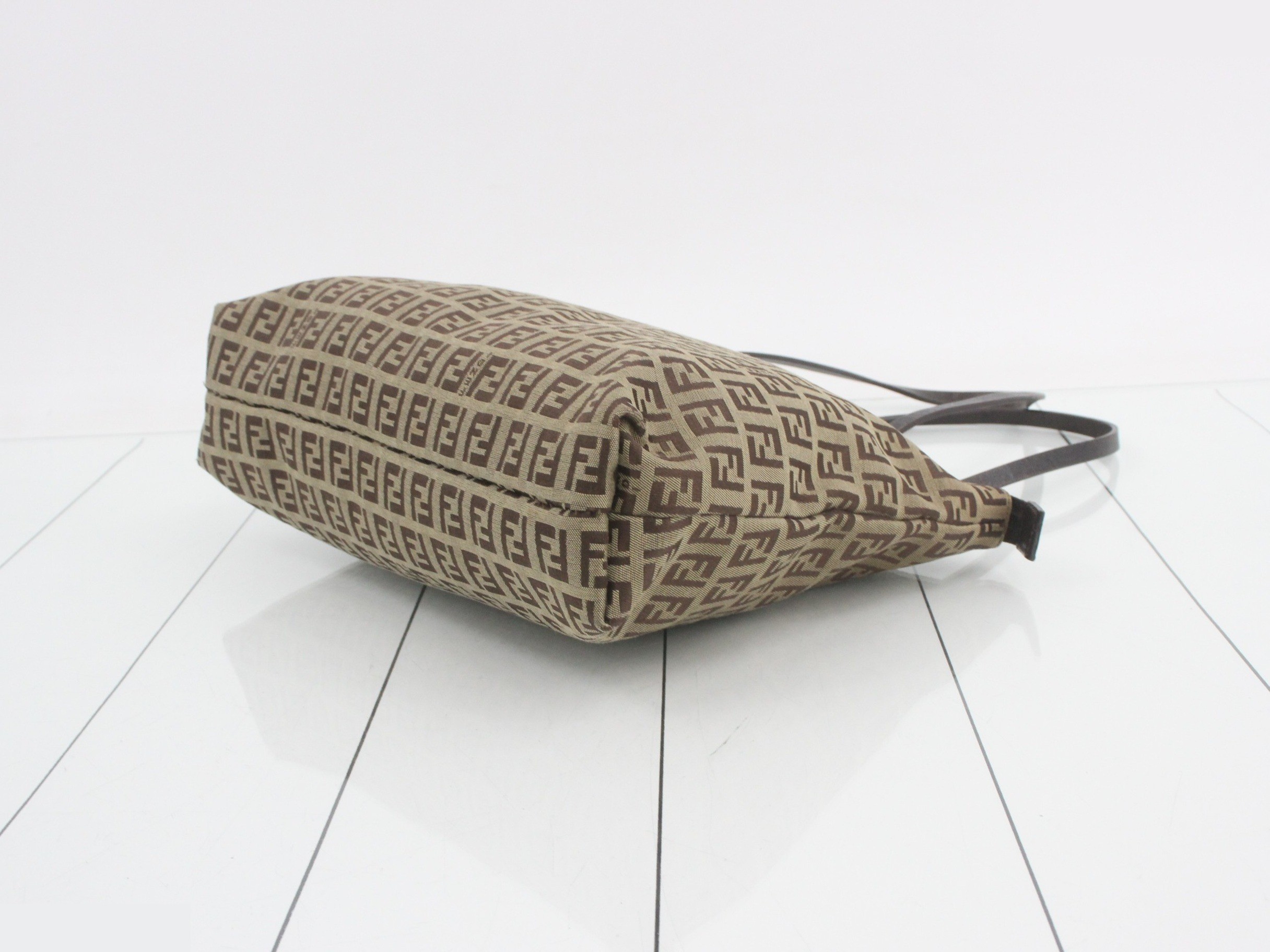 Zucchino Tote Bag, Beige Canvas — view 6