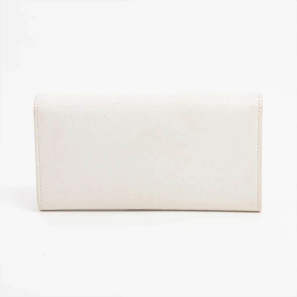 Camellia Lambskin Long Wallet White Gold Hardware 32112579 — view 2