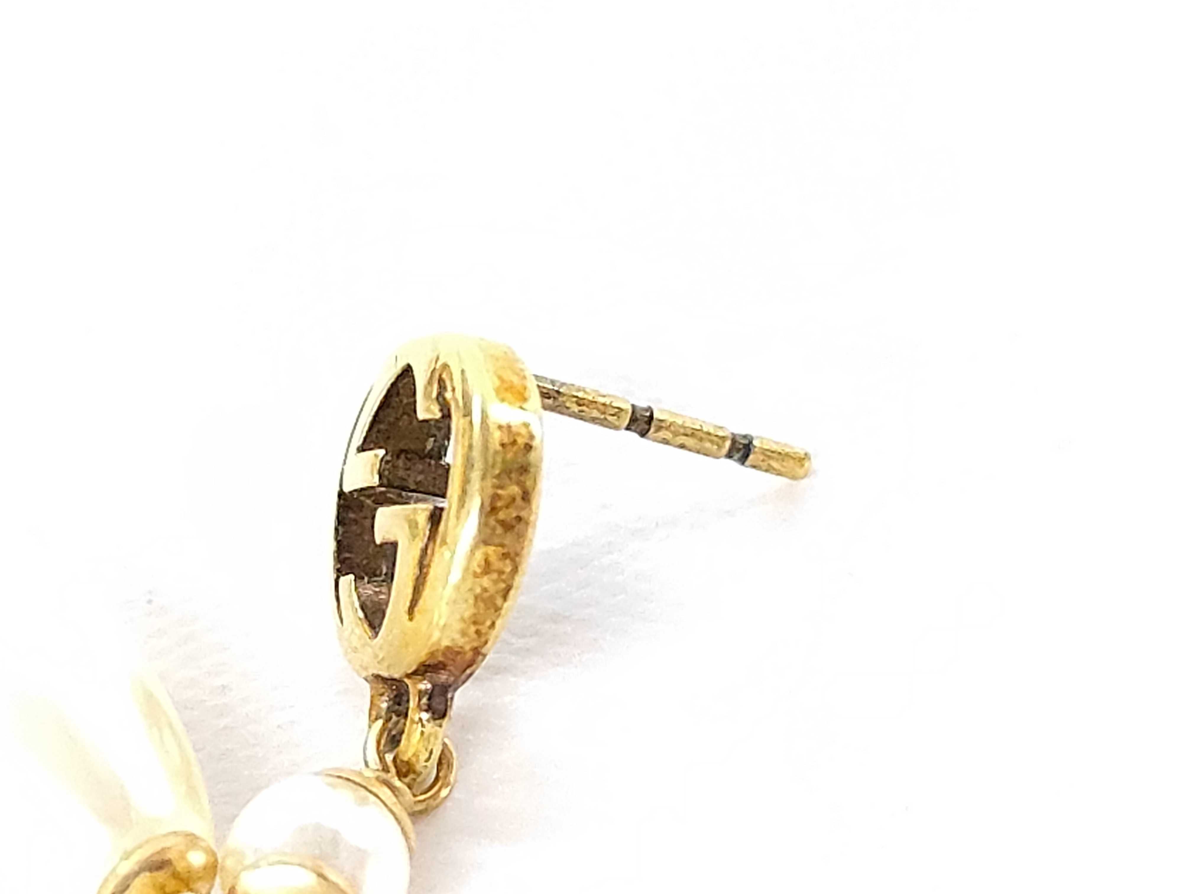 GP Hardware Faux Pearl Floral Earrings — view 5