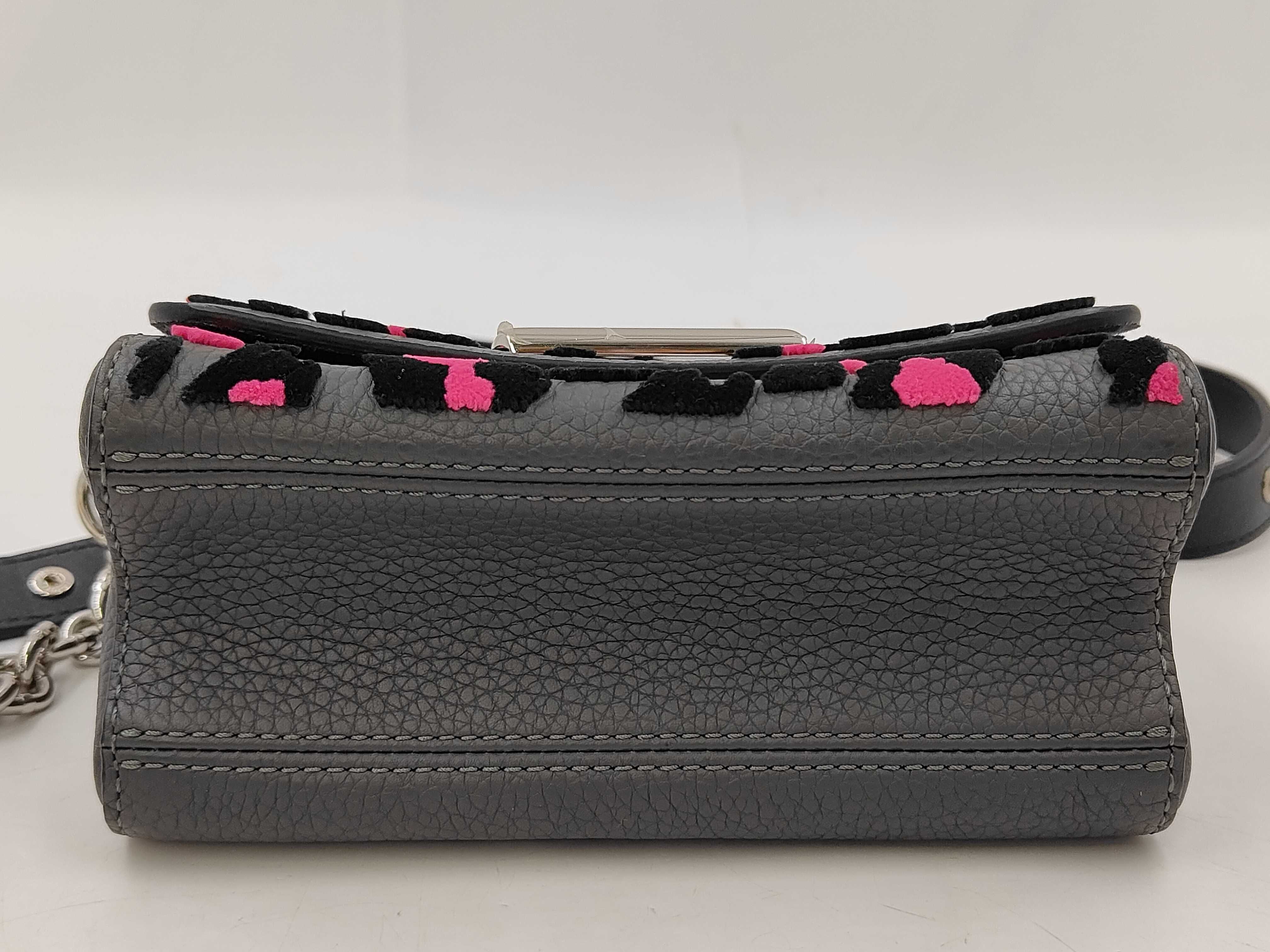 2341 Twist Shoulder Bag, Black/Pink — view 4