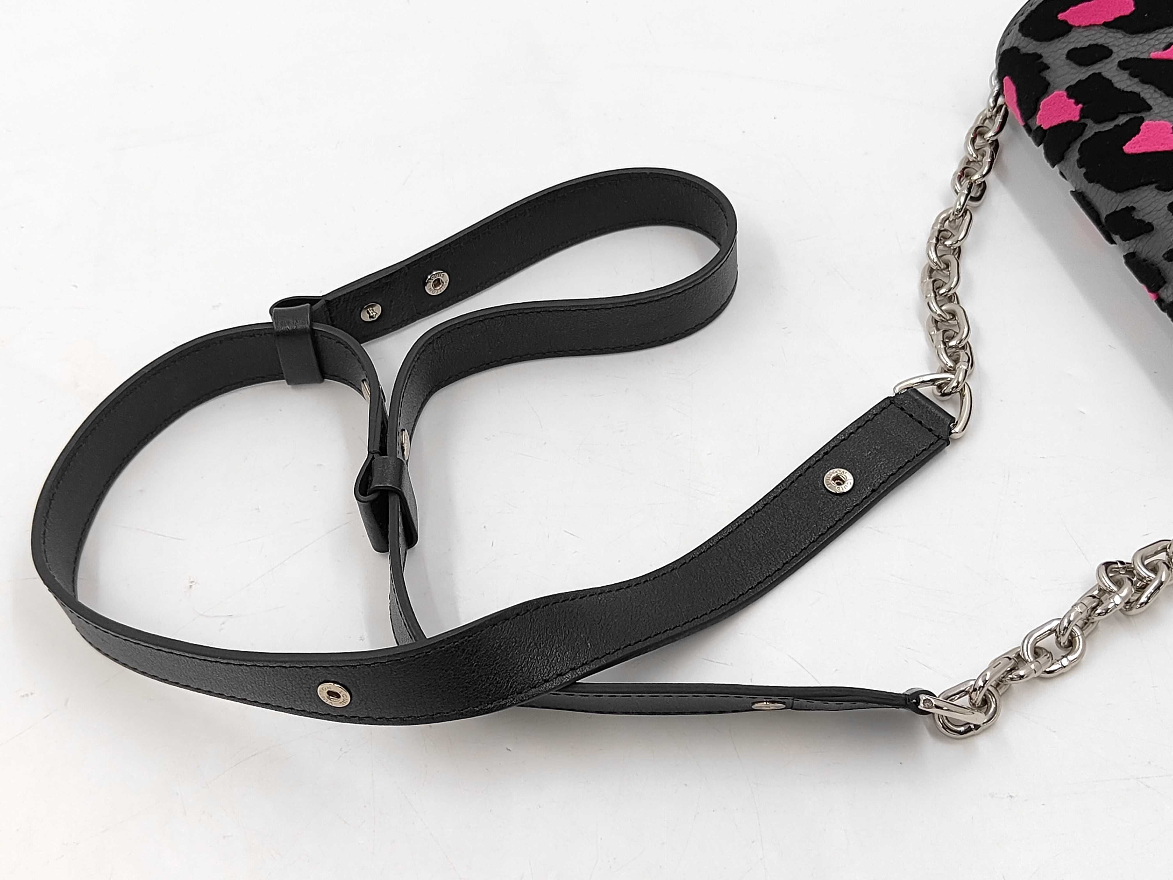2341 Twist Shoulder Bag, Black/Pink — view 5