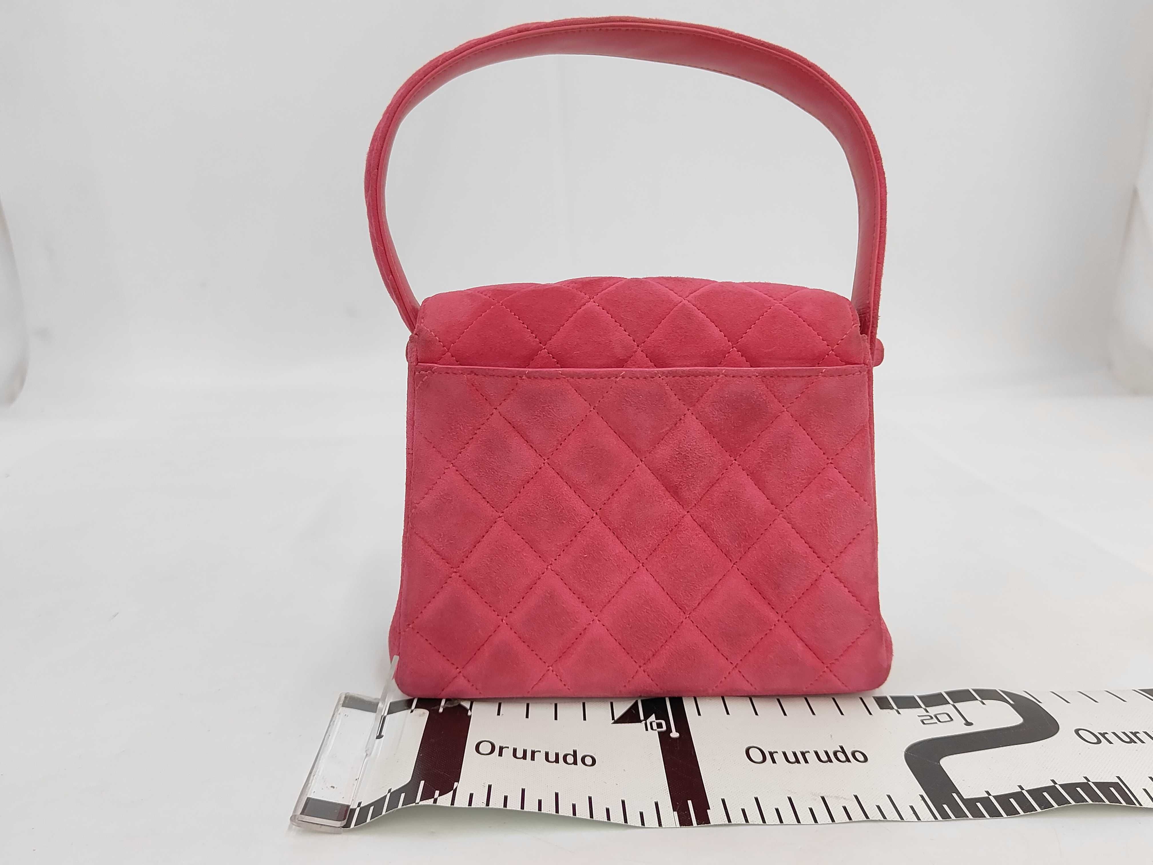 Suede Handbag Pink Handbag — view 2