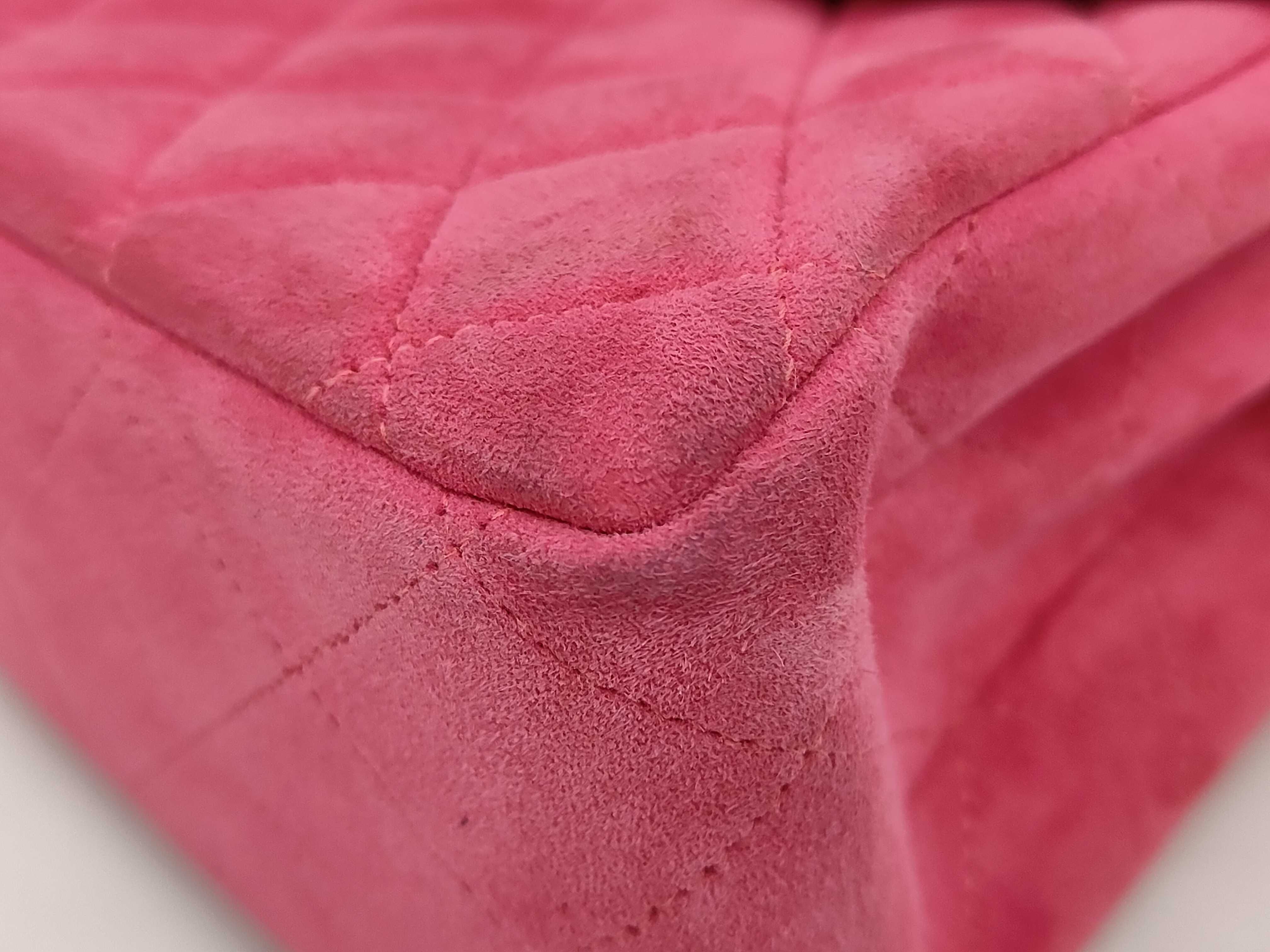 Suede Handbag Pink Handbag — view 4
