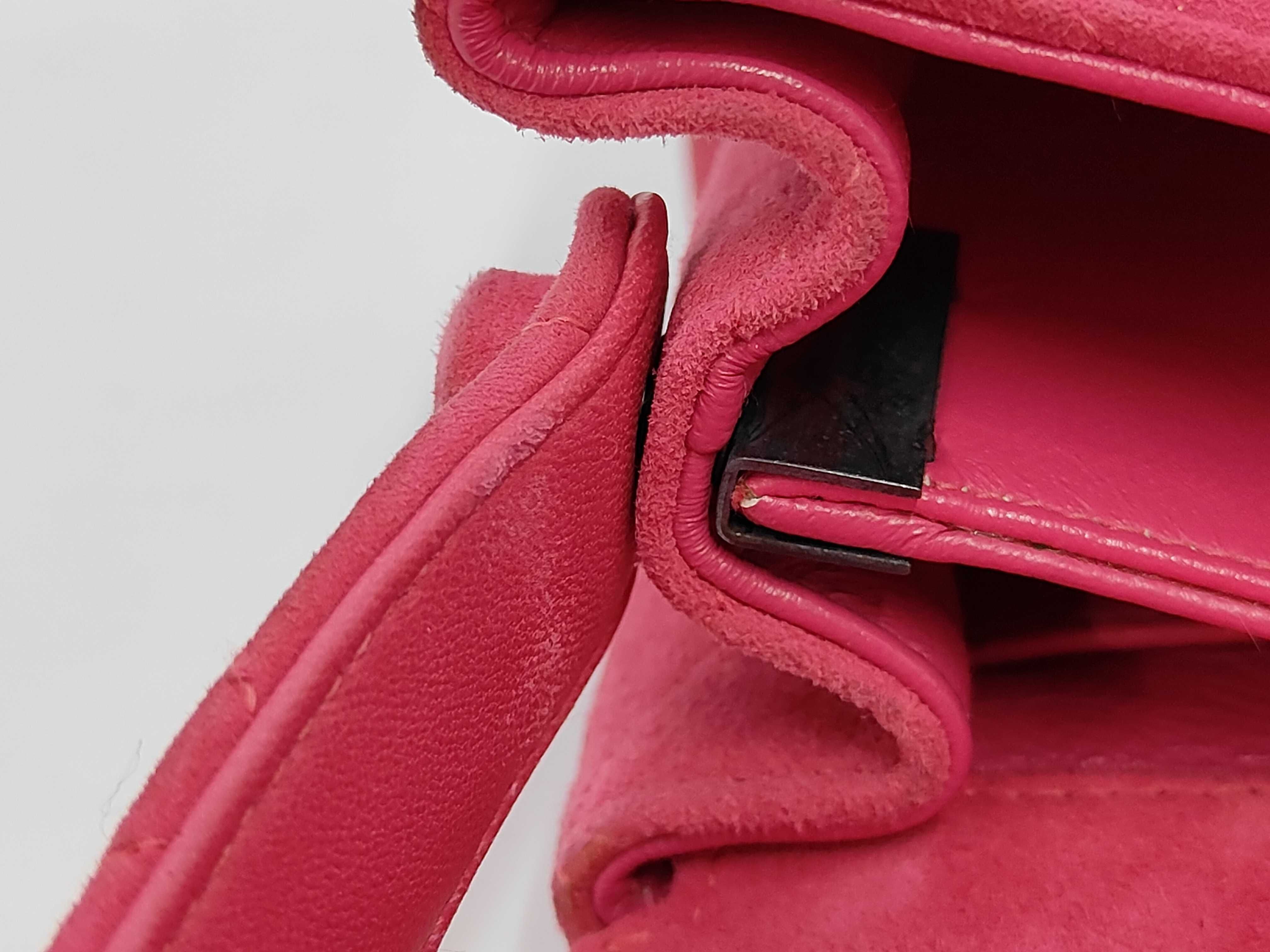 Suede Handbag Pink Handbag — view 6