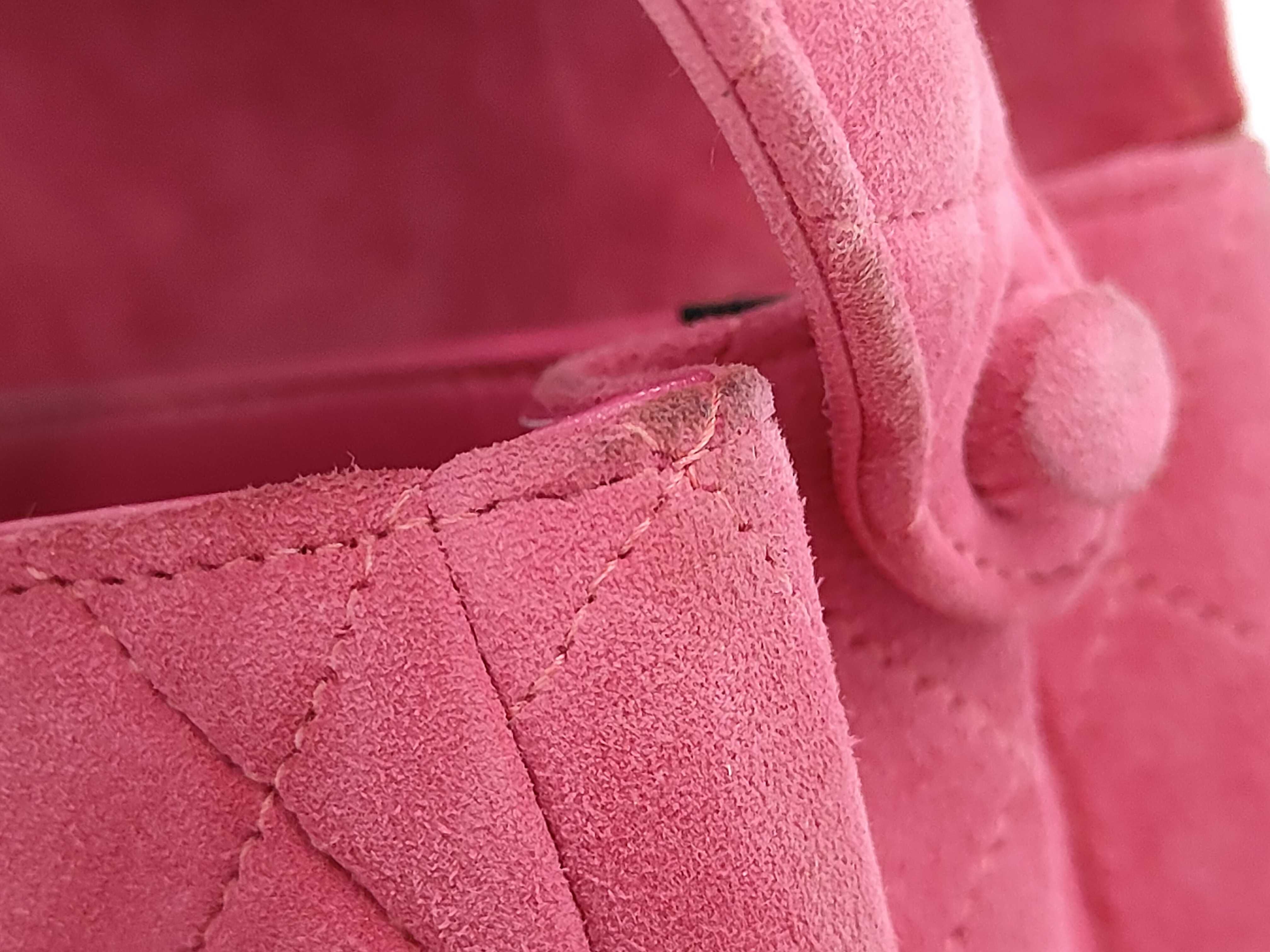 Suede Handbag Pink Handbag — view 10