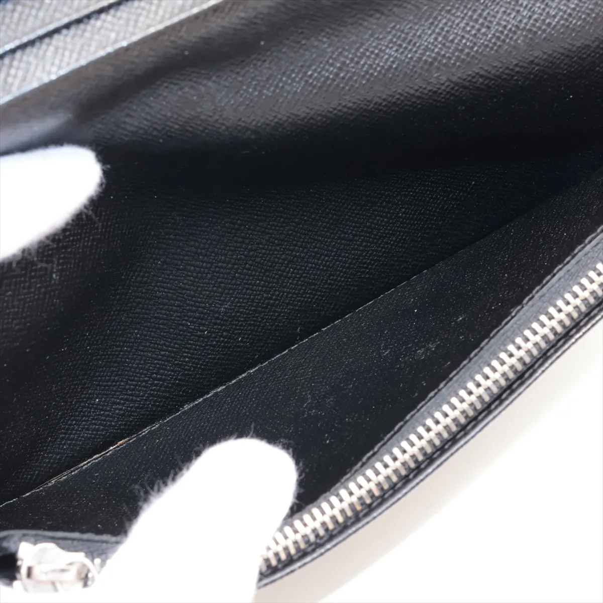 Damier Graphite Portefeuille Brazza N62665 SP2010 Black Long Wallet — view 7