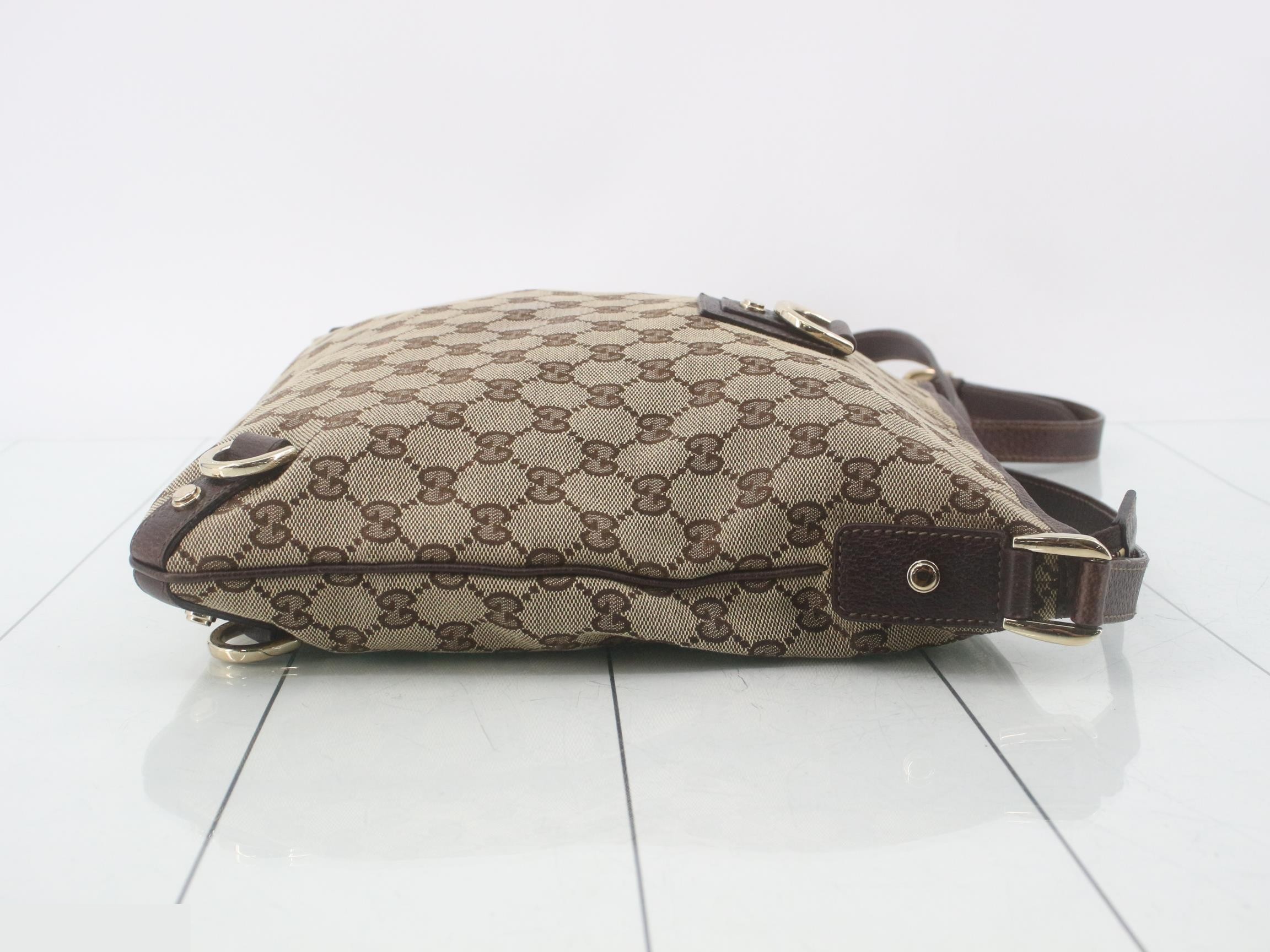 Abbey GG Canvas Shoulder Bag — view 3