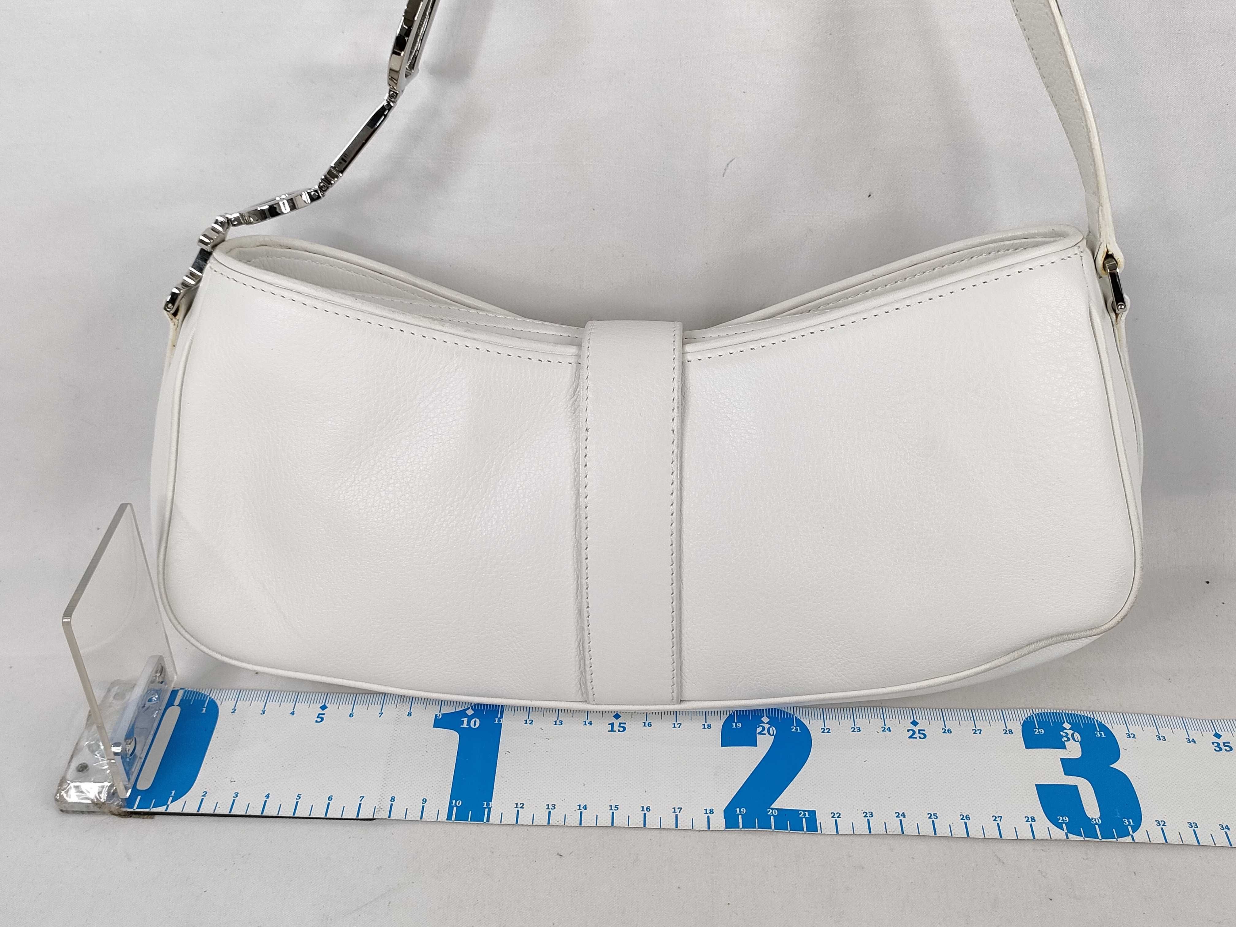 Leather Shoulder Bag White Shoulder Bag — view 2