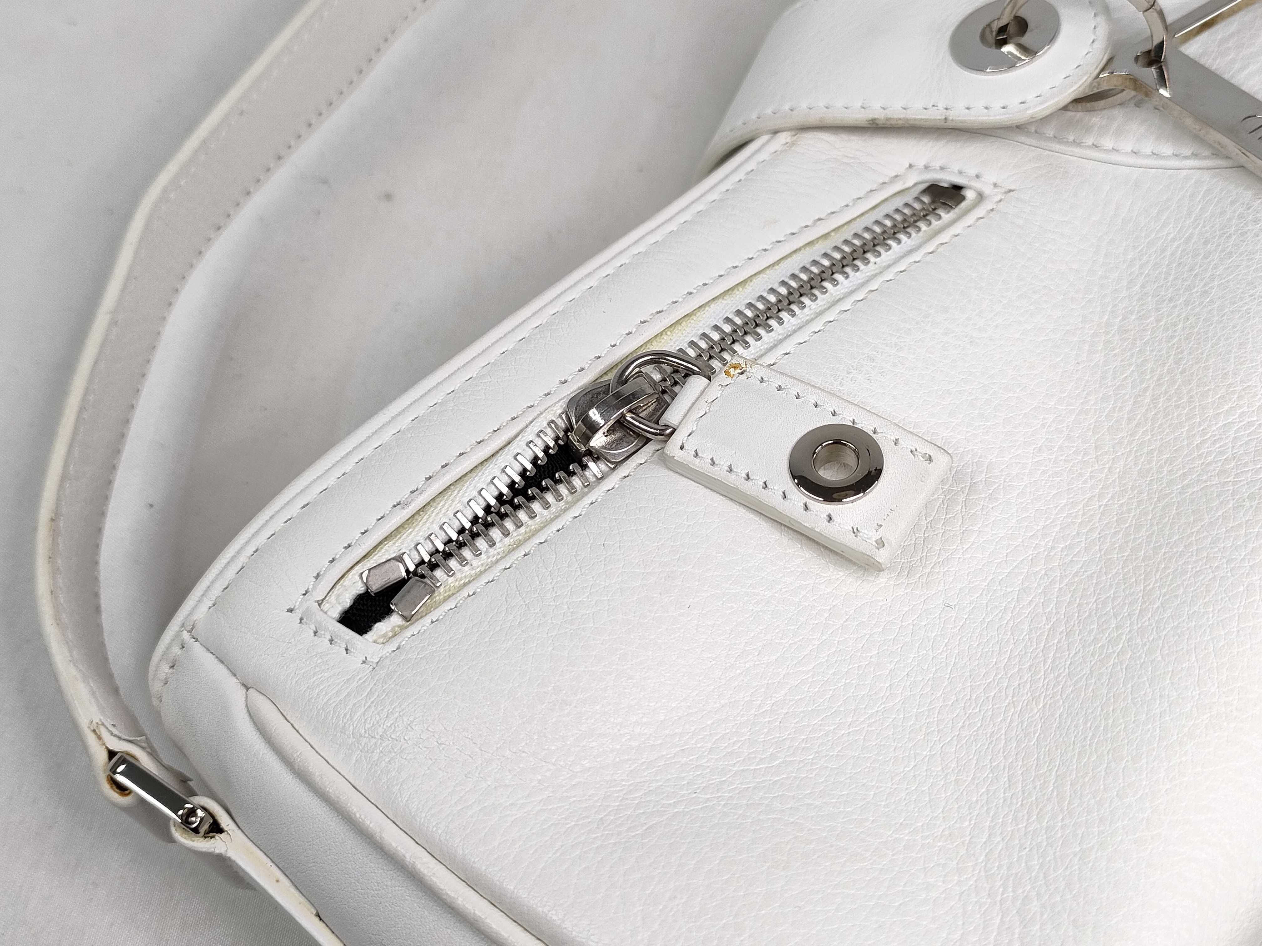 Leather Shoulder Bag White Shoulder Bag — view 15