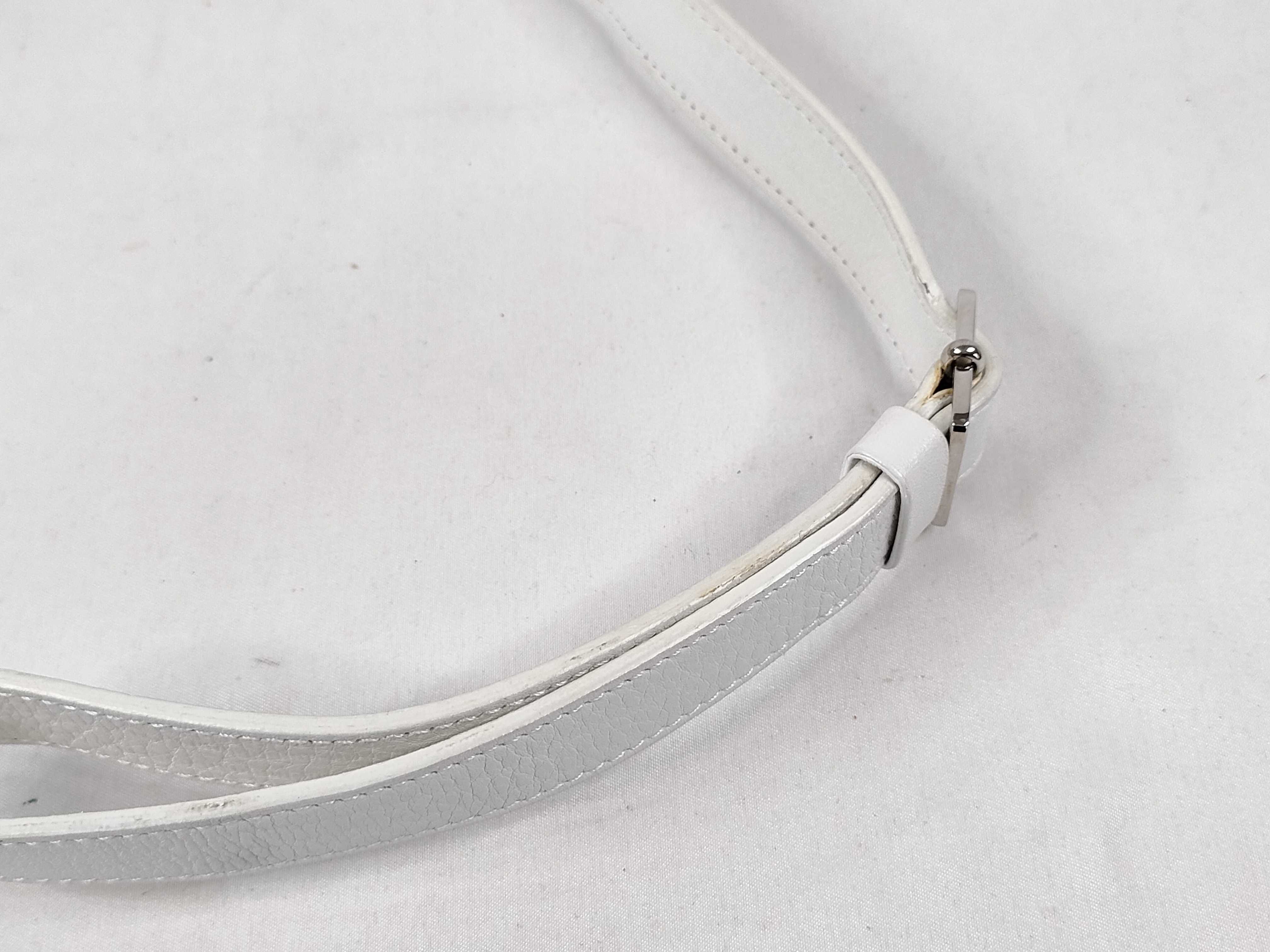 Leather Shoulder Bag White Shoulder Bag — view 4