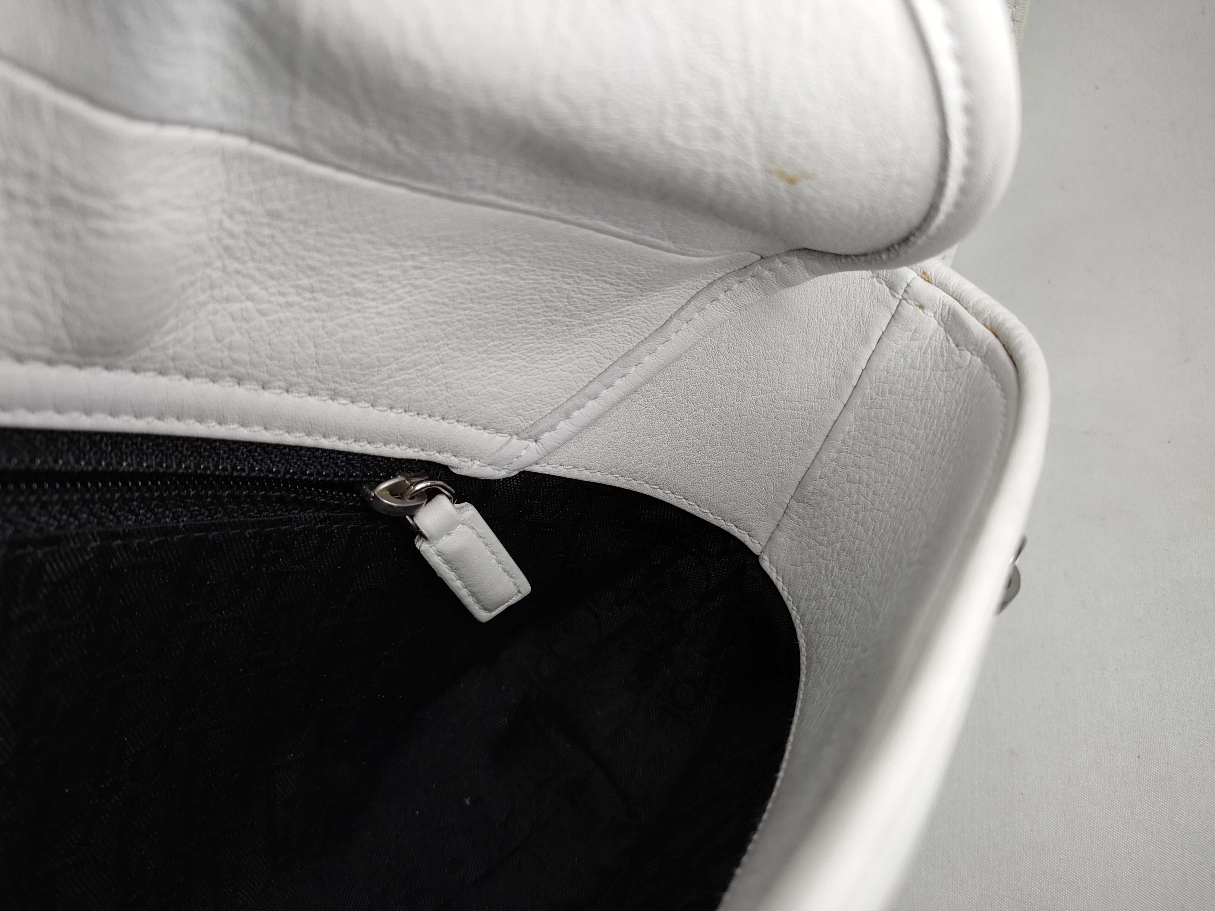 Leather Shoulder Bag White Shoulder Bag — view 10