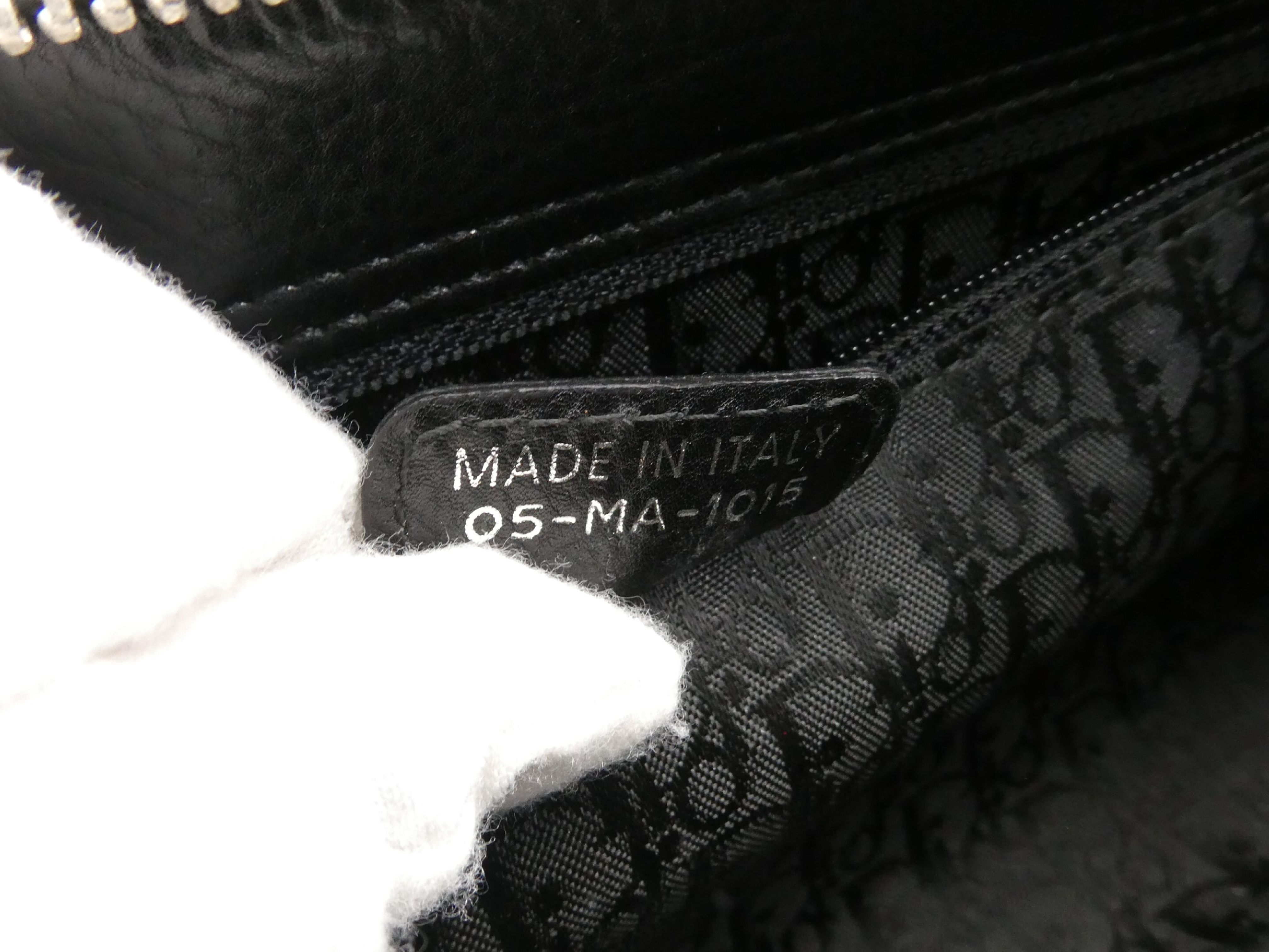 Lady Dior Cannage Leather Shoulder Bag — view 9