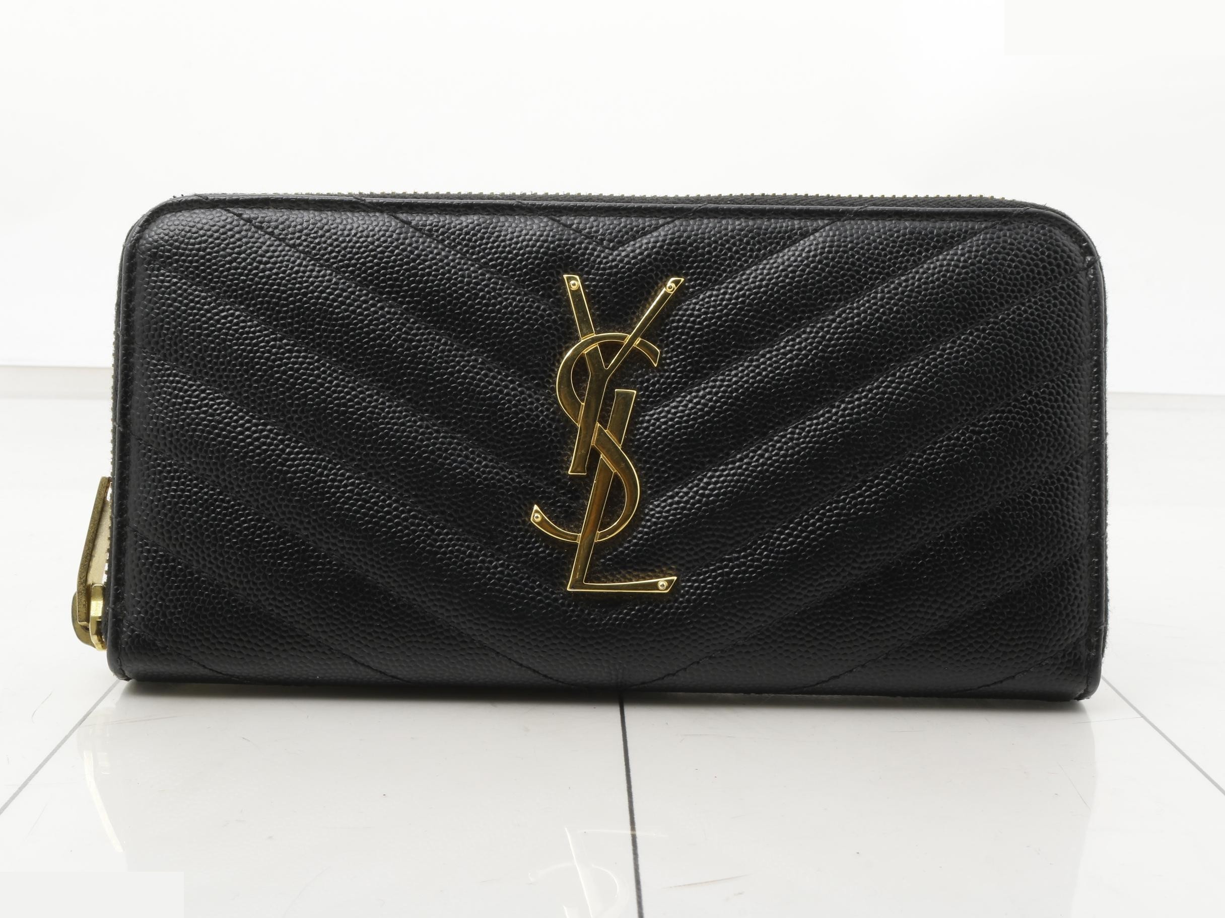 Cassandra Zippy Wallet, Leather, Black, 19 x 10 x 3 cm
