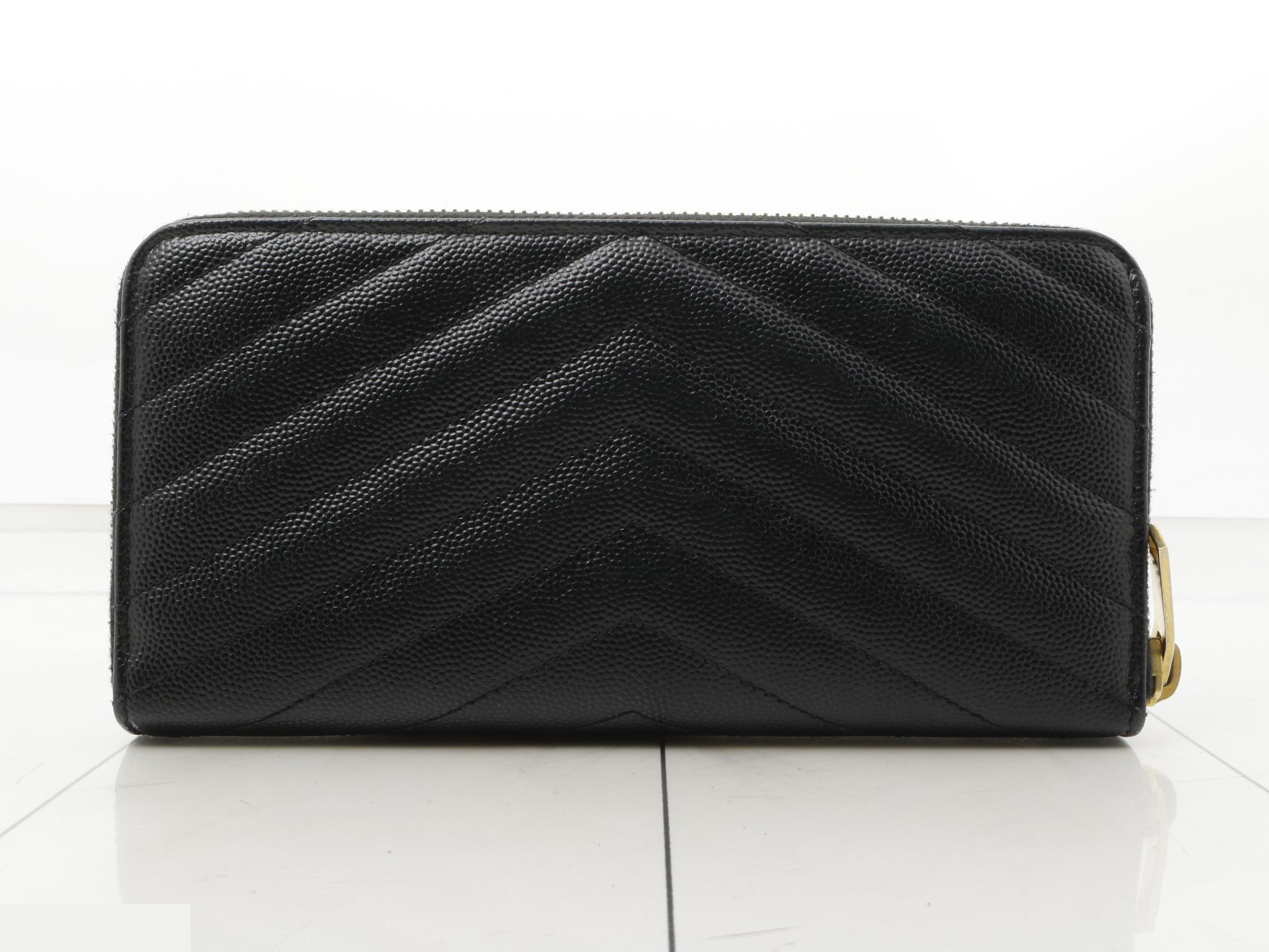 Cassandra Zippy Wallet, Leather, Black, 19 x 10 x 3 cm — view 2
