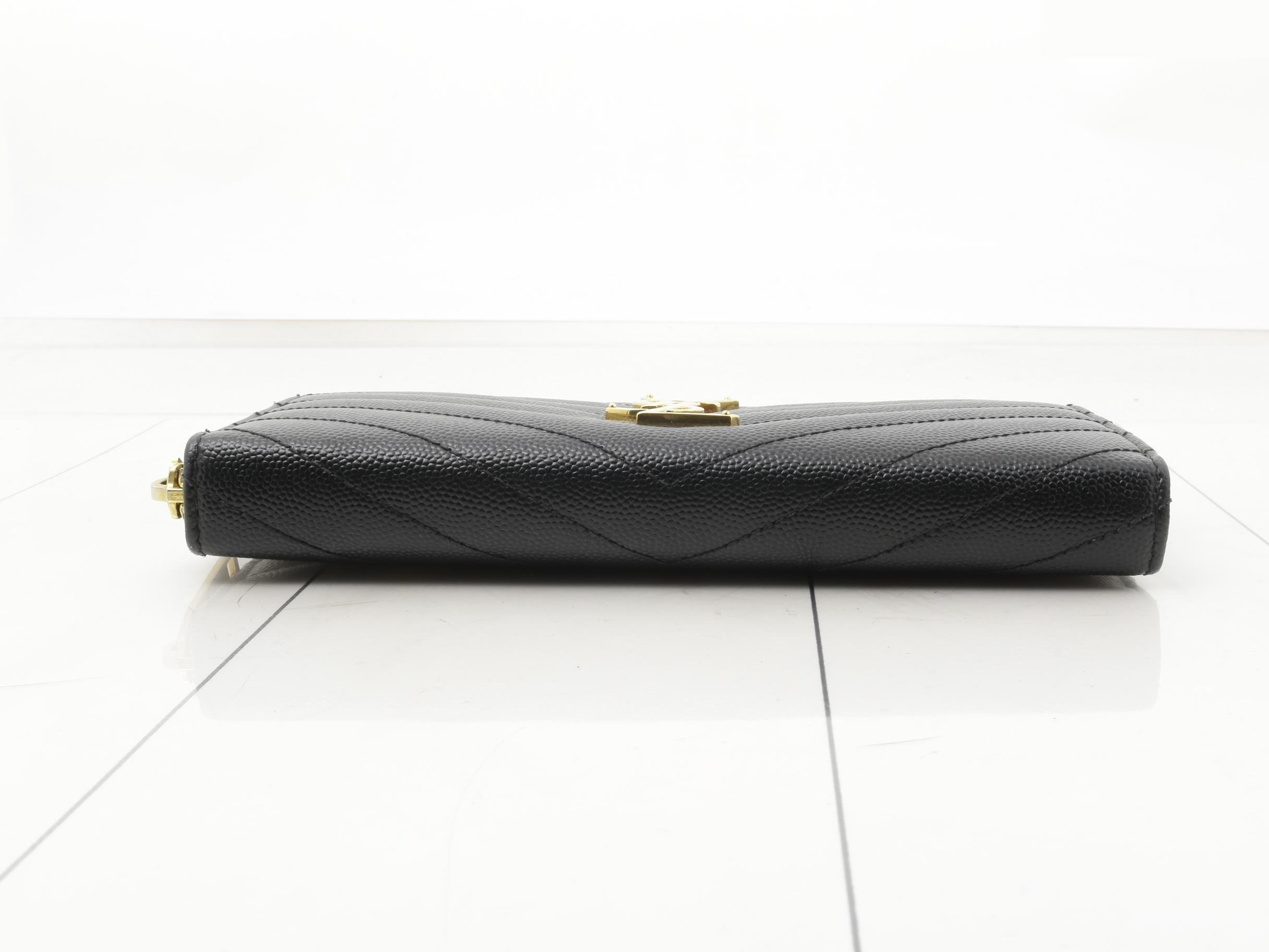 Cassandra Zippy Wallet, Leather, Black, 19 x 10 x 3 cm — view 3