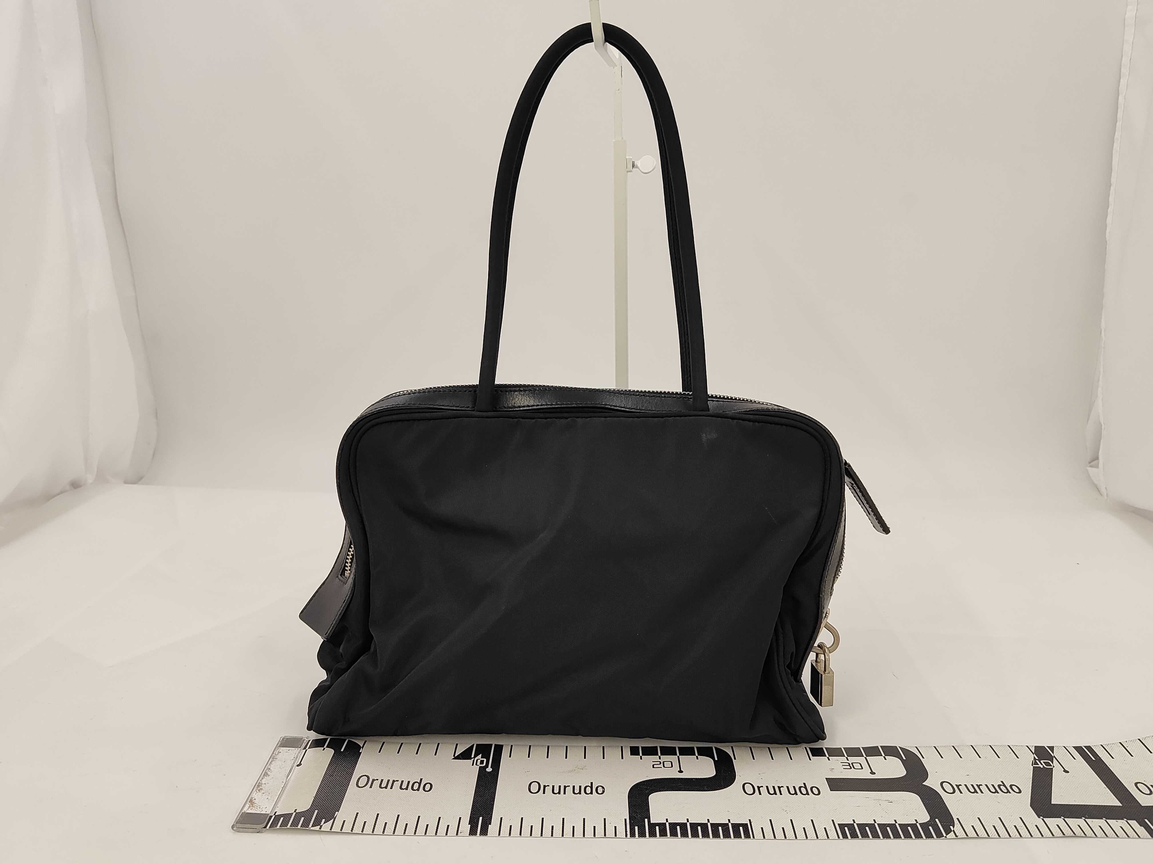 bag, triangular logo handbag — view 2