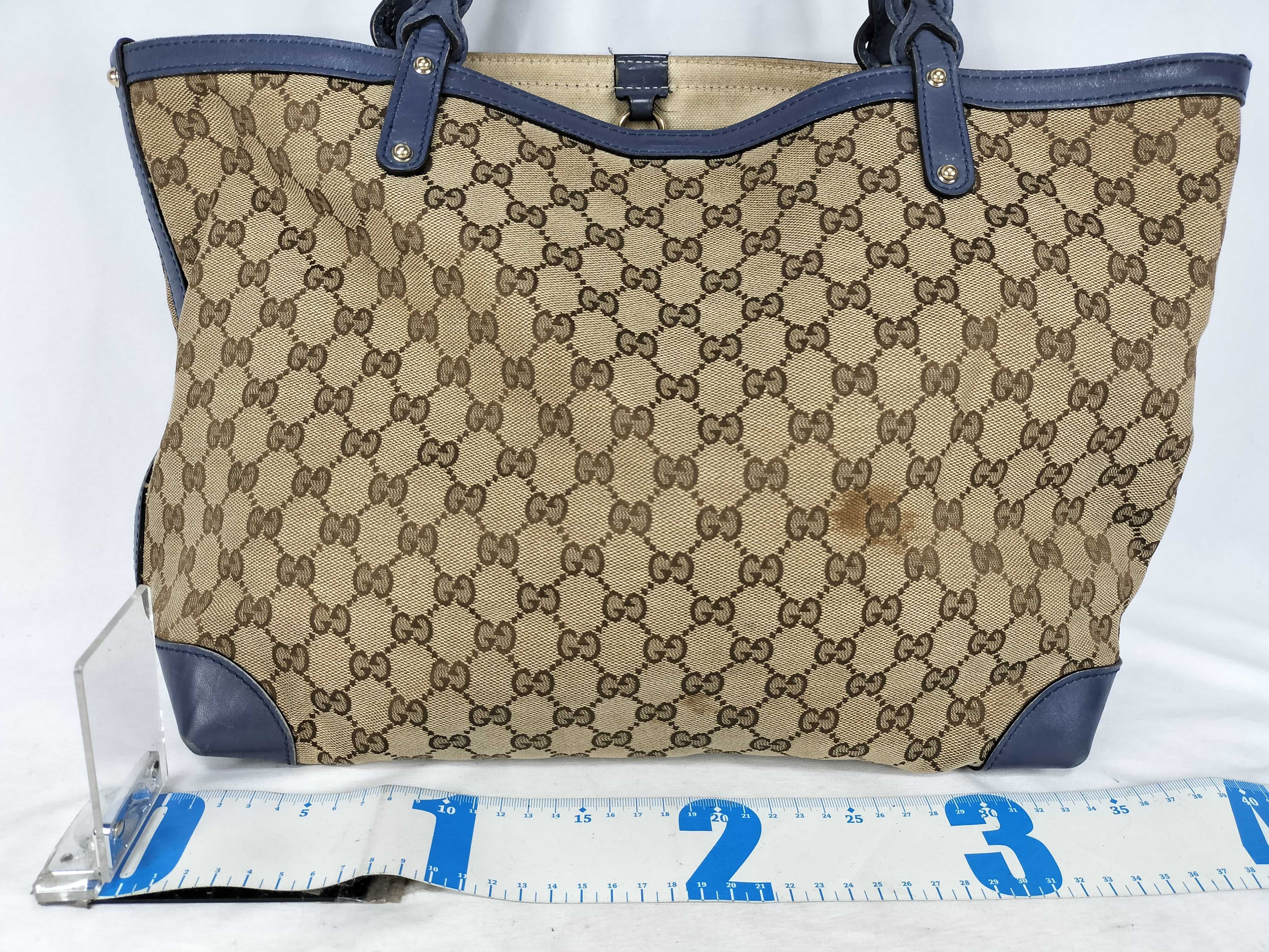 GG Canvas Tote Bag (Blue) — view 2