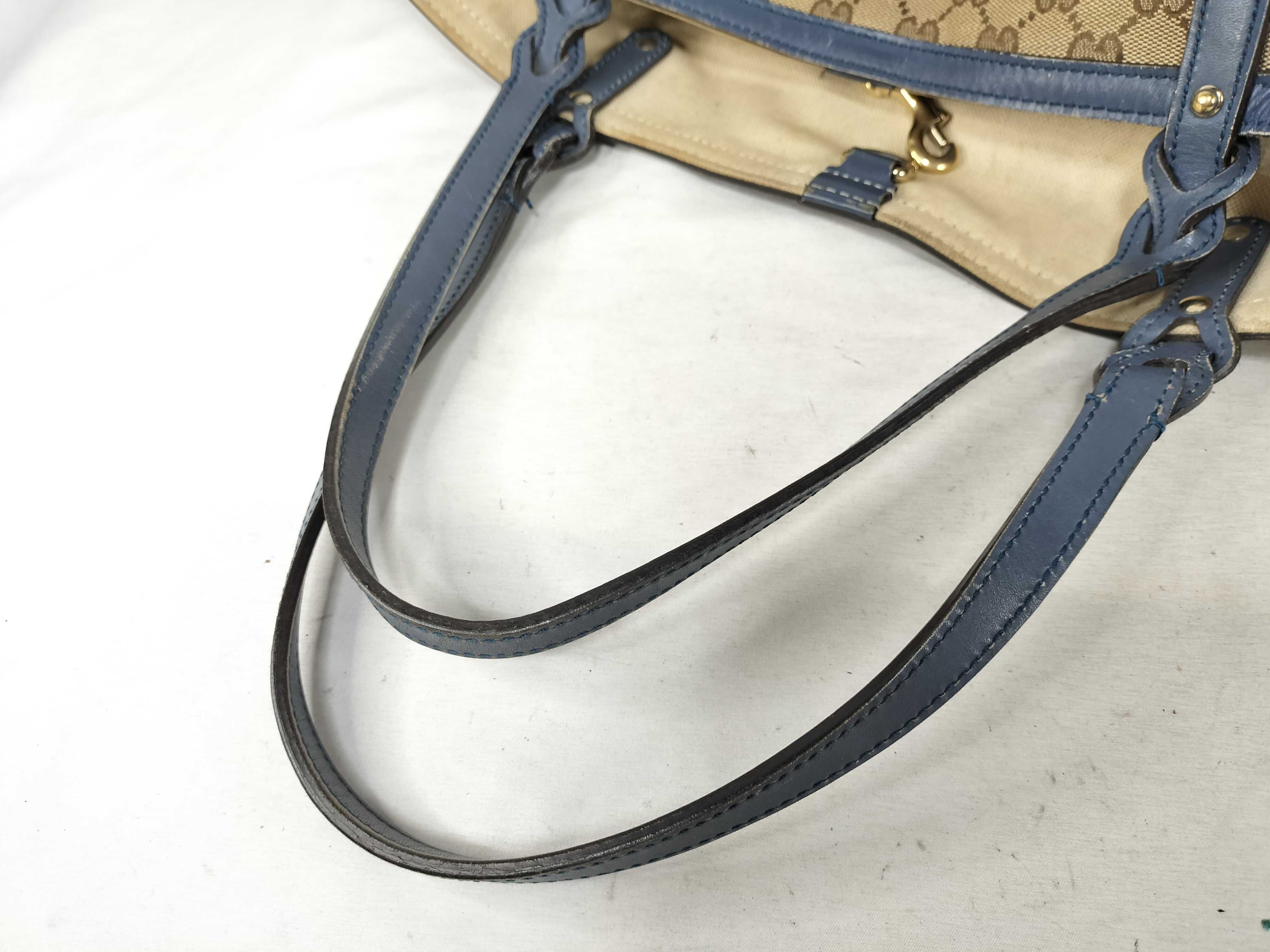 GG Canvas Tote Bag (Blue) — view 3