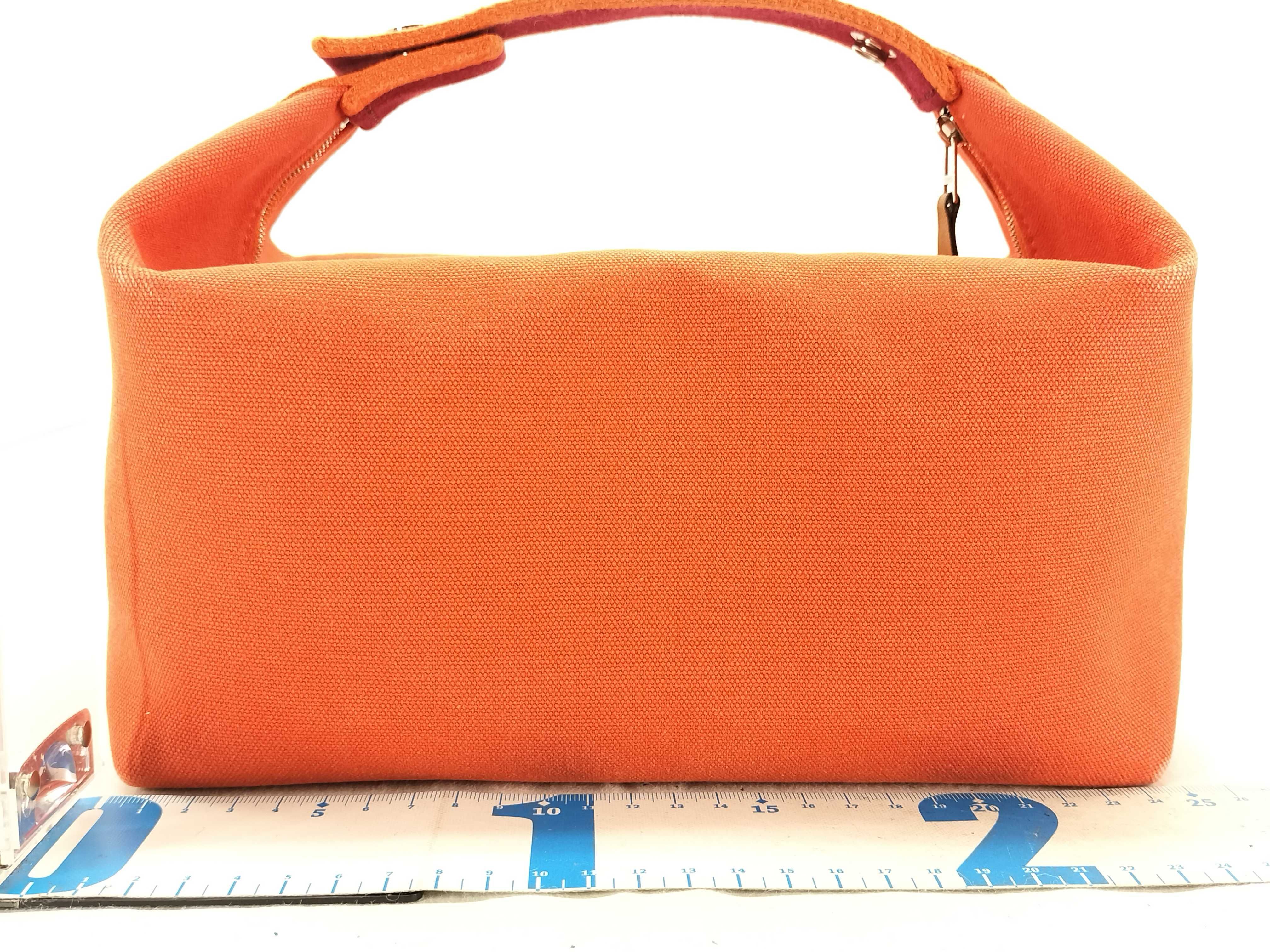 KR- Bride - Brac GM Canvas Orange Silver Hardware Handbag — view 2