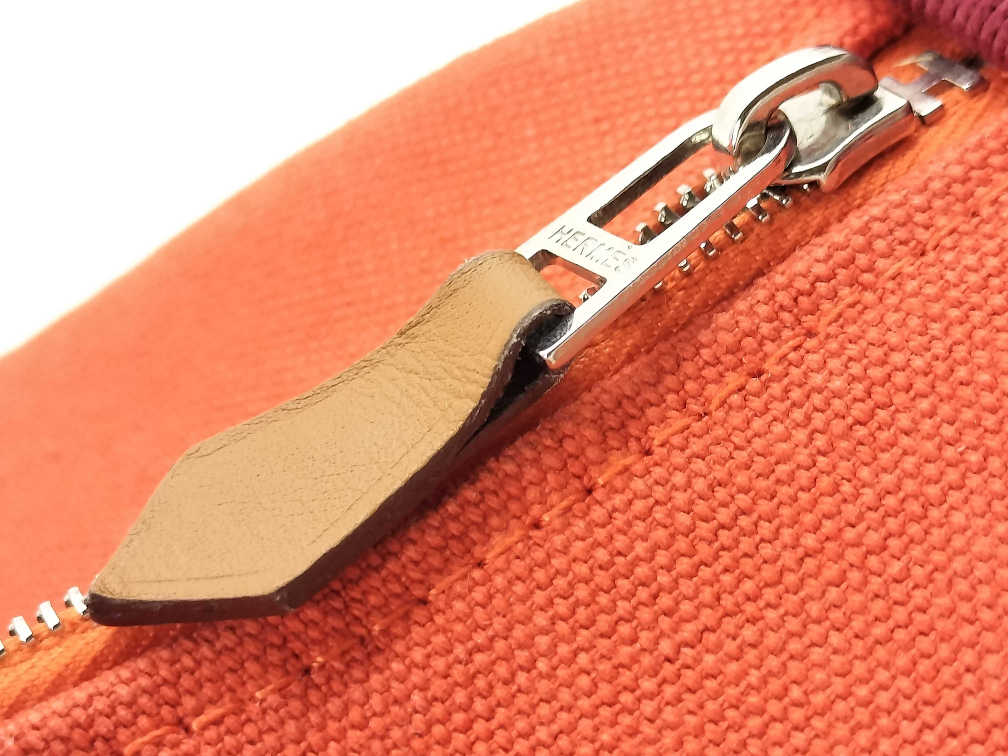 KR- Bride - Brac GM Canvas Orange Silver Hardware Handbag — view 13