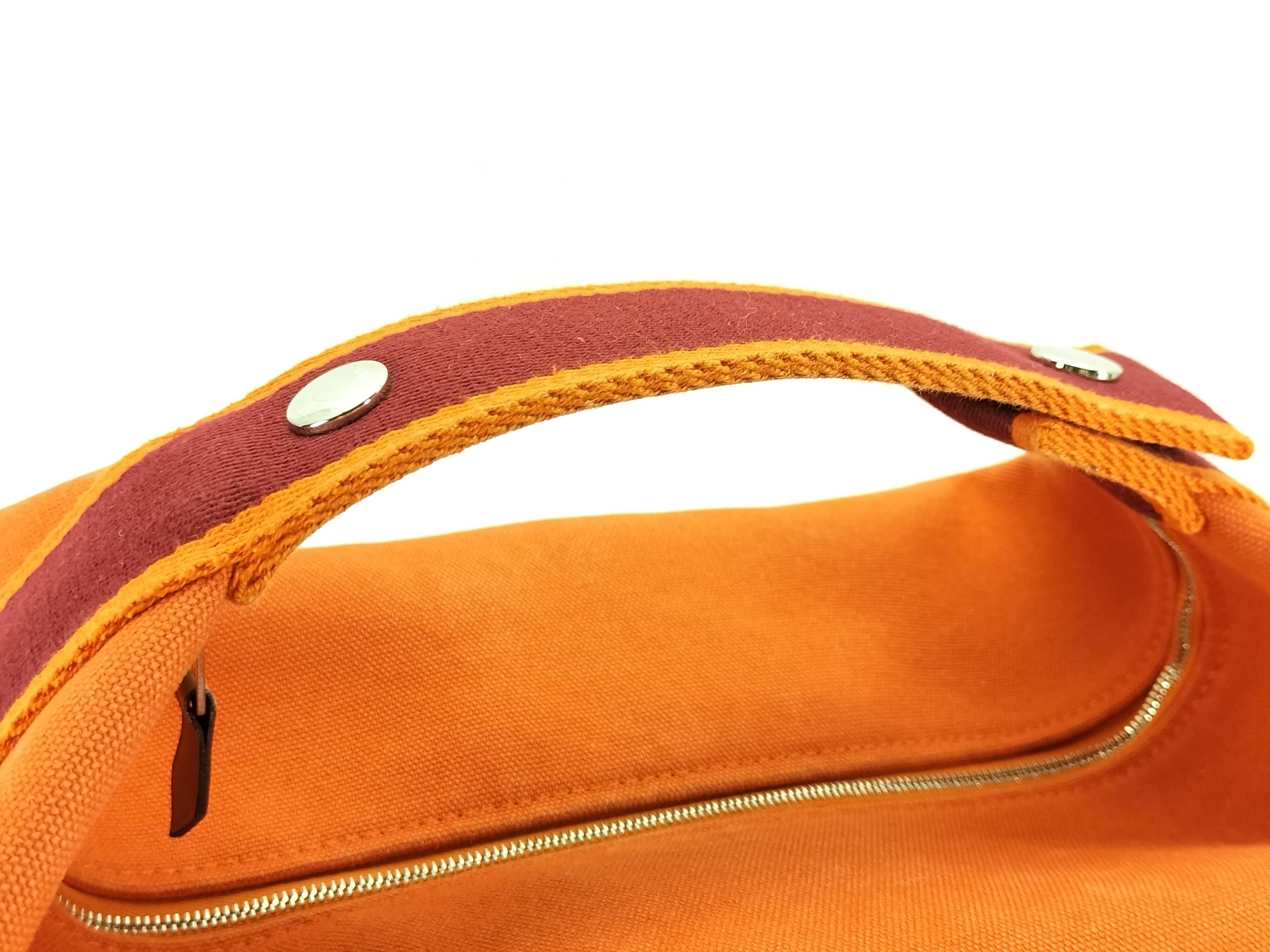 KR- Bride - Brac GM Canvas Orange Silver Hardware Handbag — view 3