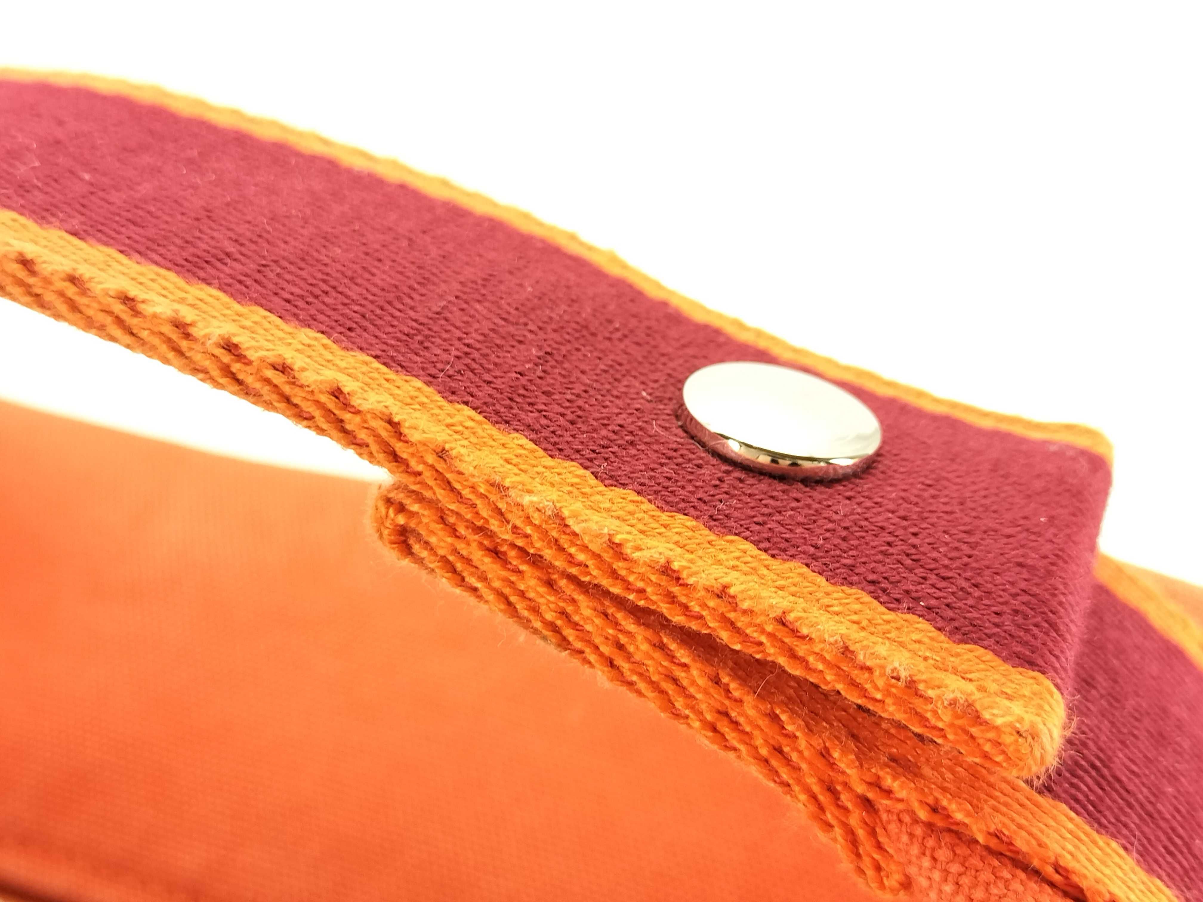 KR- Bride - Brac GM Canvas Orange Silver Hardware Handbag — view 4