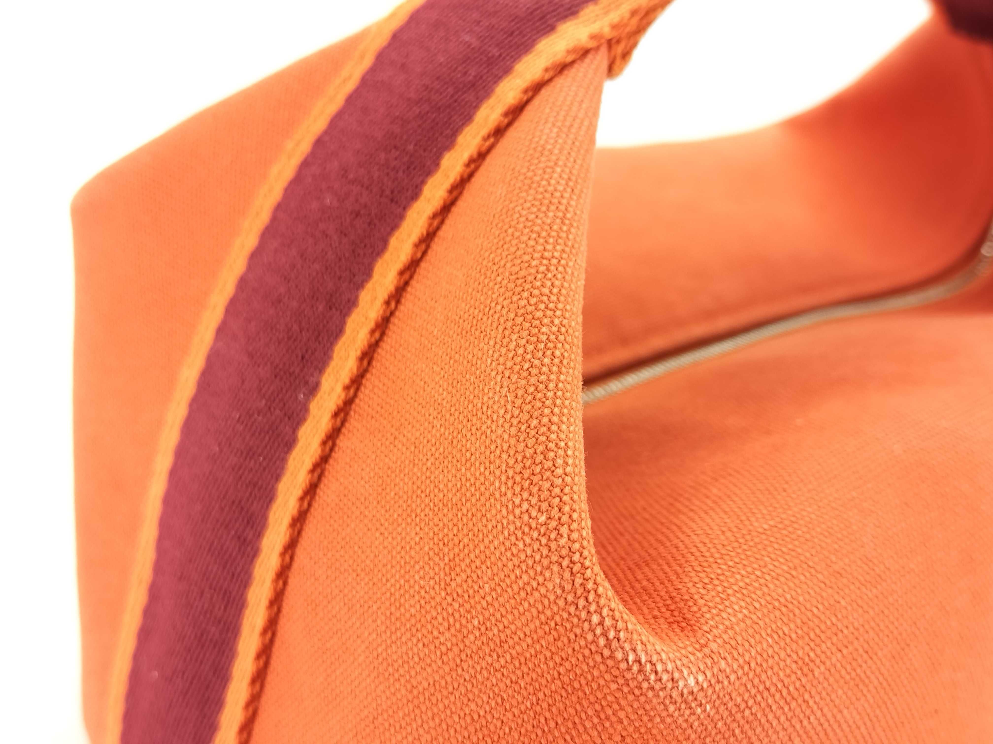 KR- Bride - Brac GM Canvas Orange Silver Hardware Handbag — view 5