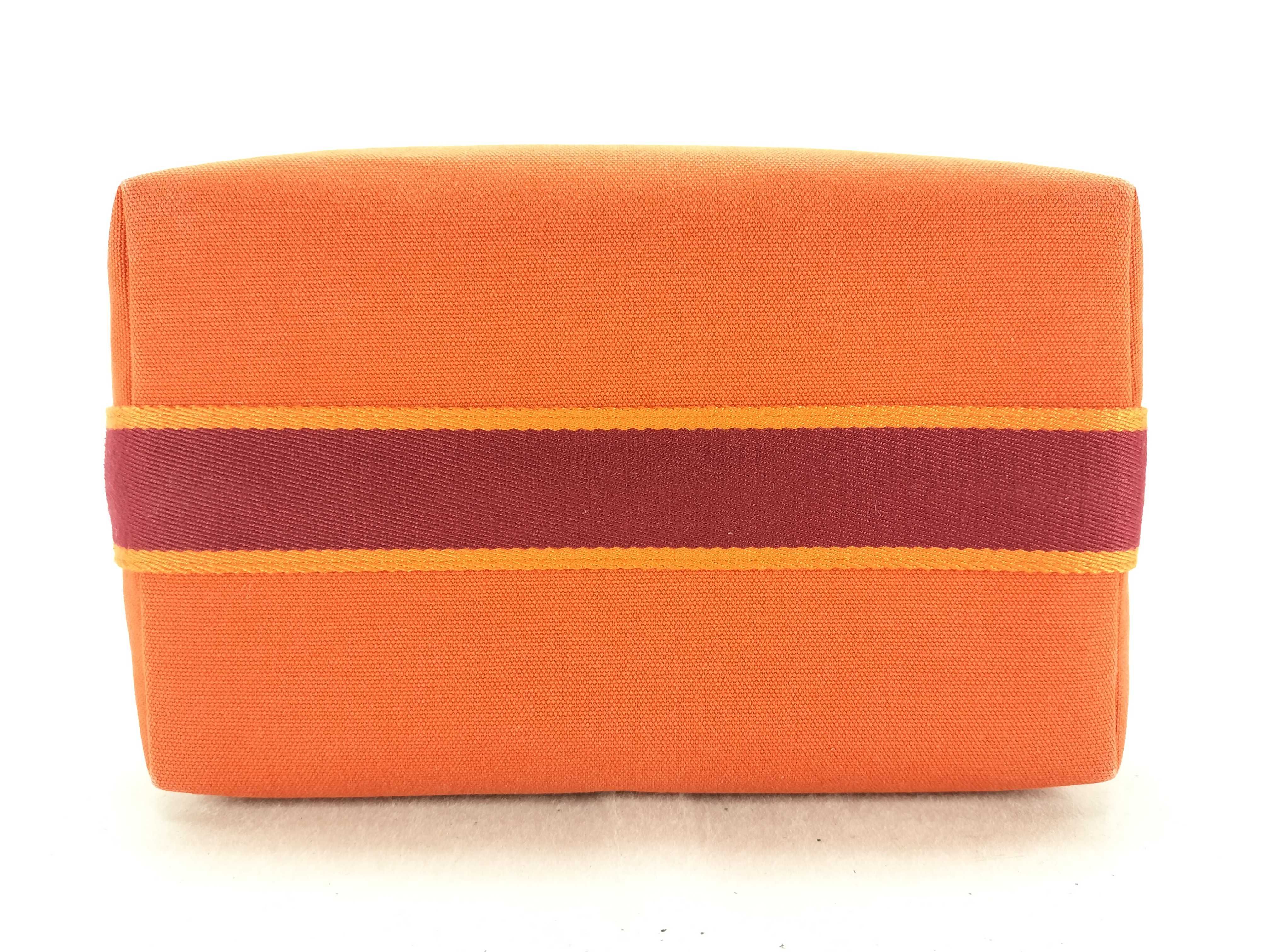KR- Bride - Brac GM Canvas Orange Silver Hardware Handbag — view 7
