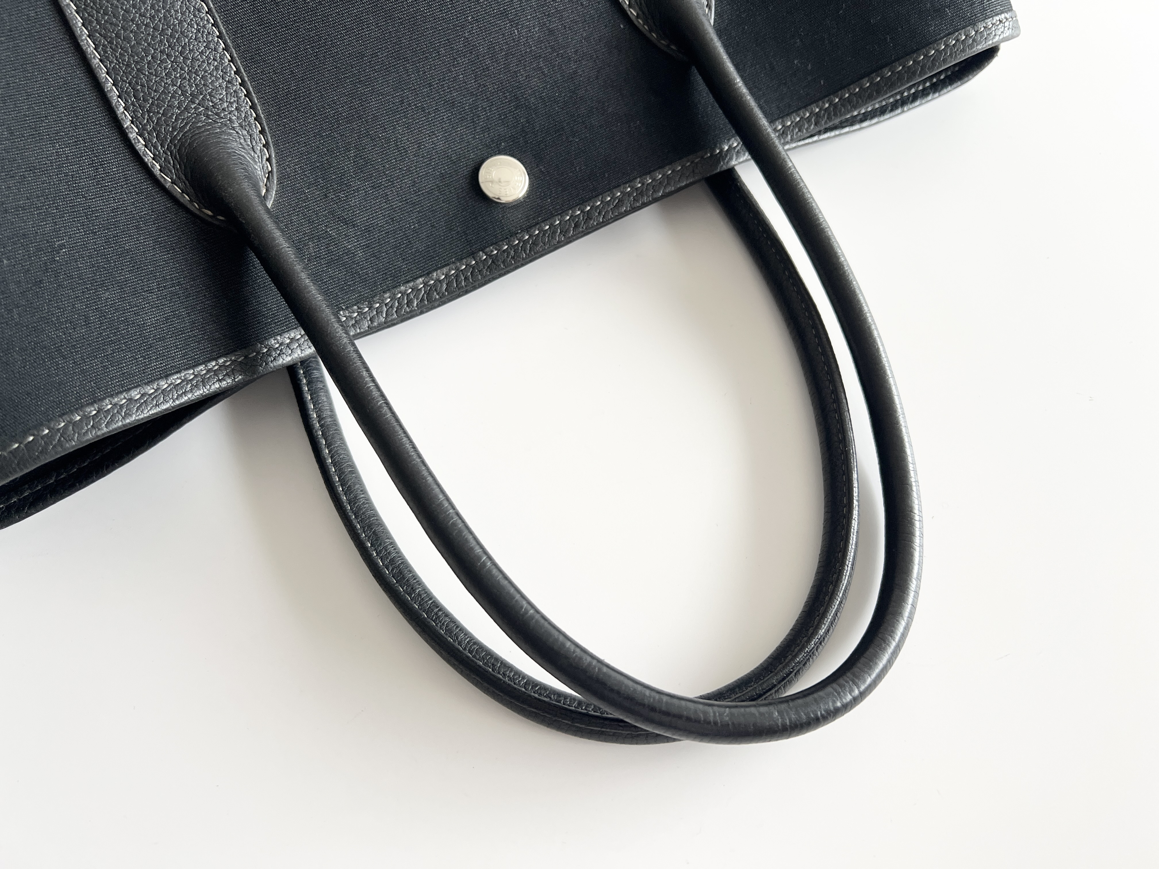 Garden Party PM ( G stamp) Leather Canvas Handbag Tote Bag — view 3