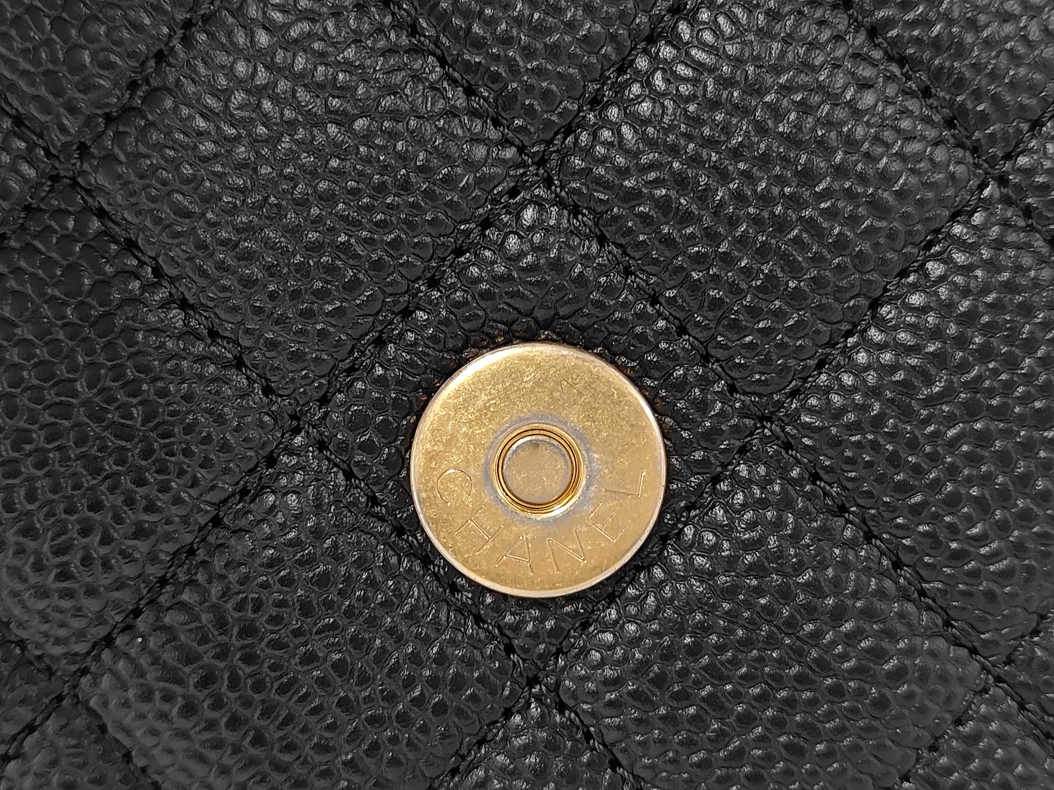 Black Quilted Calfskin Medium Filigree Shoulder Bag (No. 24) with Card — view 12
