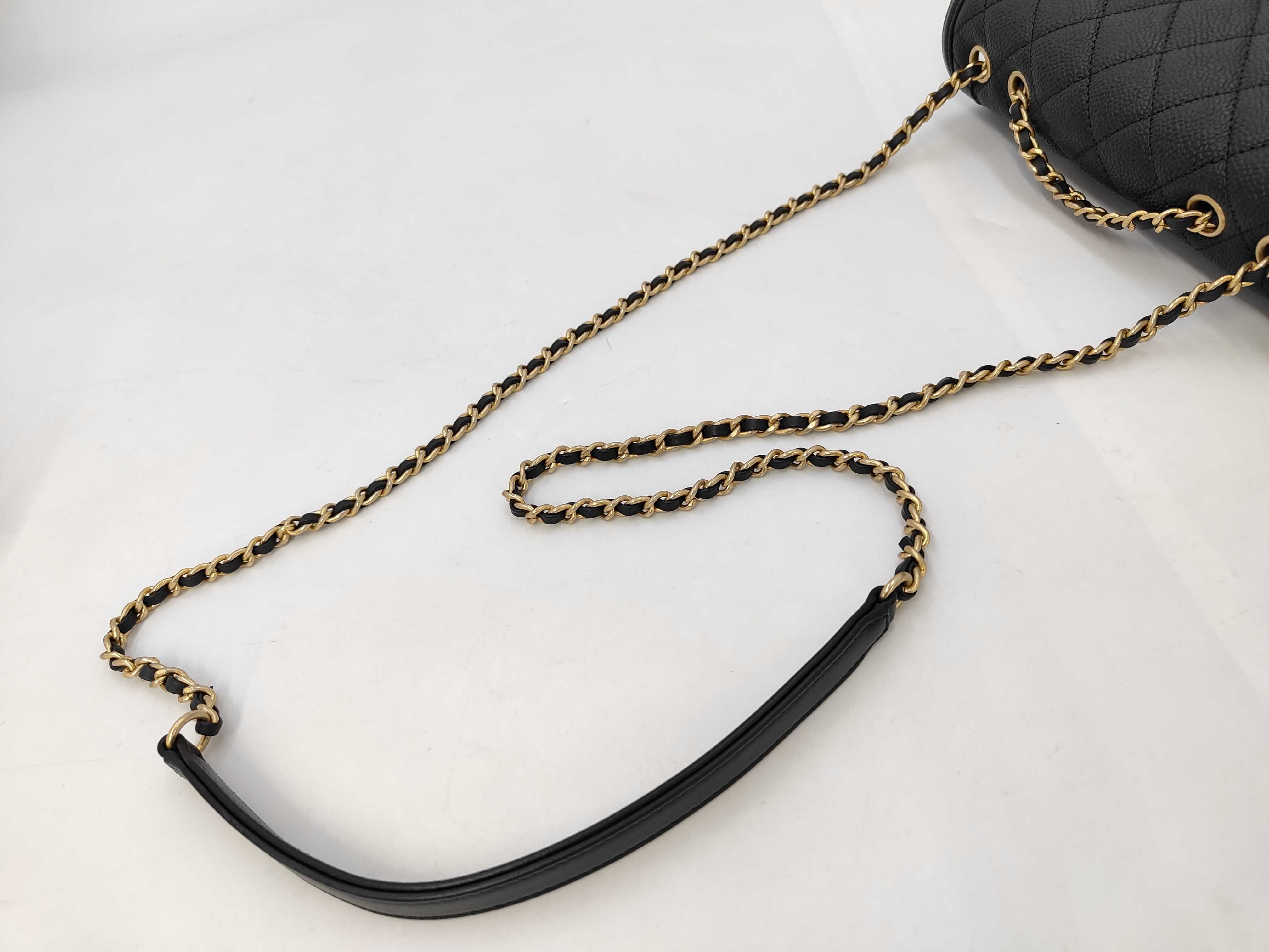Black Quilted Calfskin Medium Filigree Shoulder Bag (No. 24) with Card — view 3