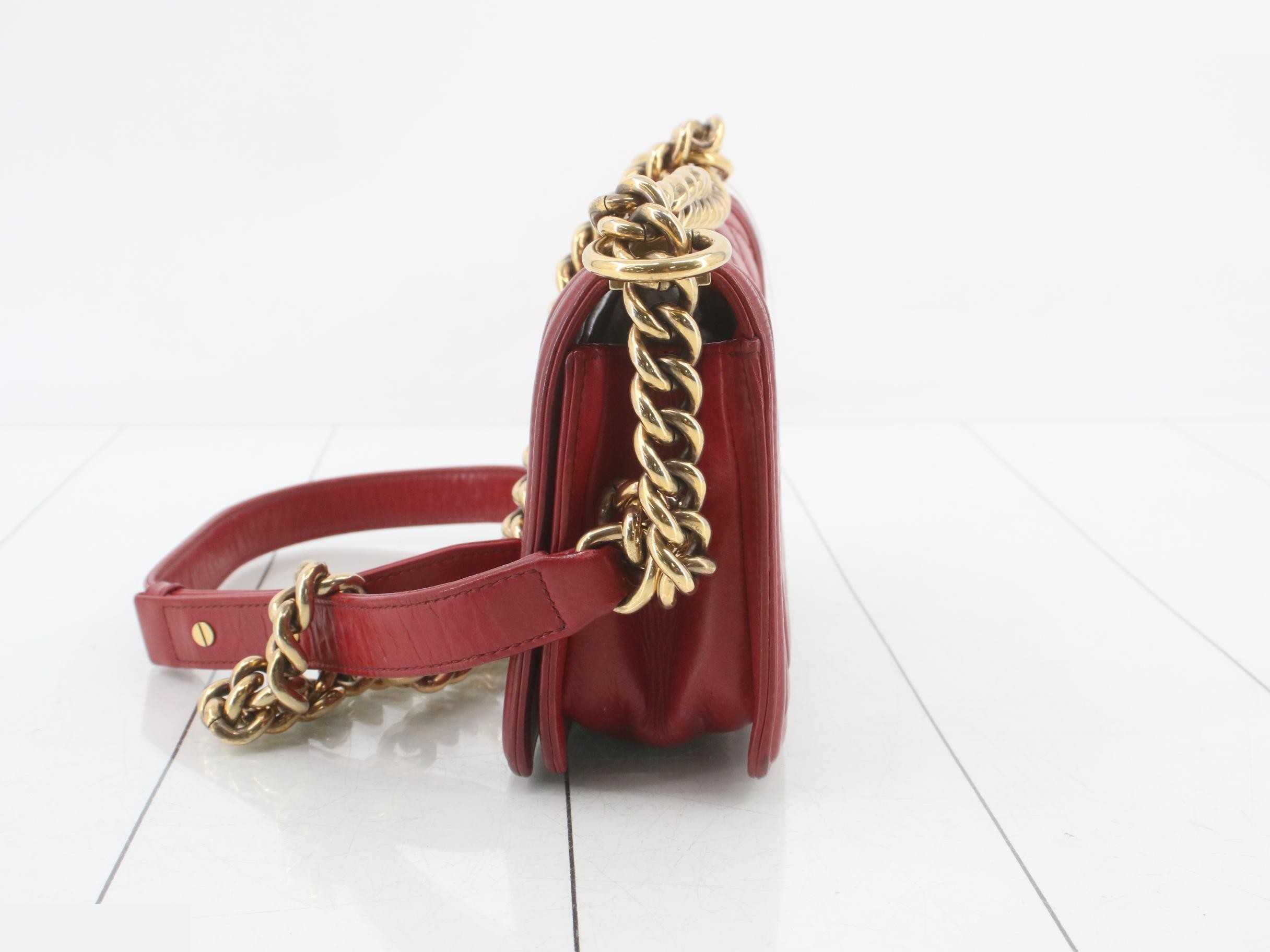 Lambskin Boy Chanel Shoulder Bag with Seal Card — view 3