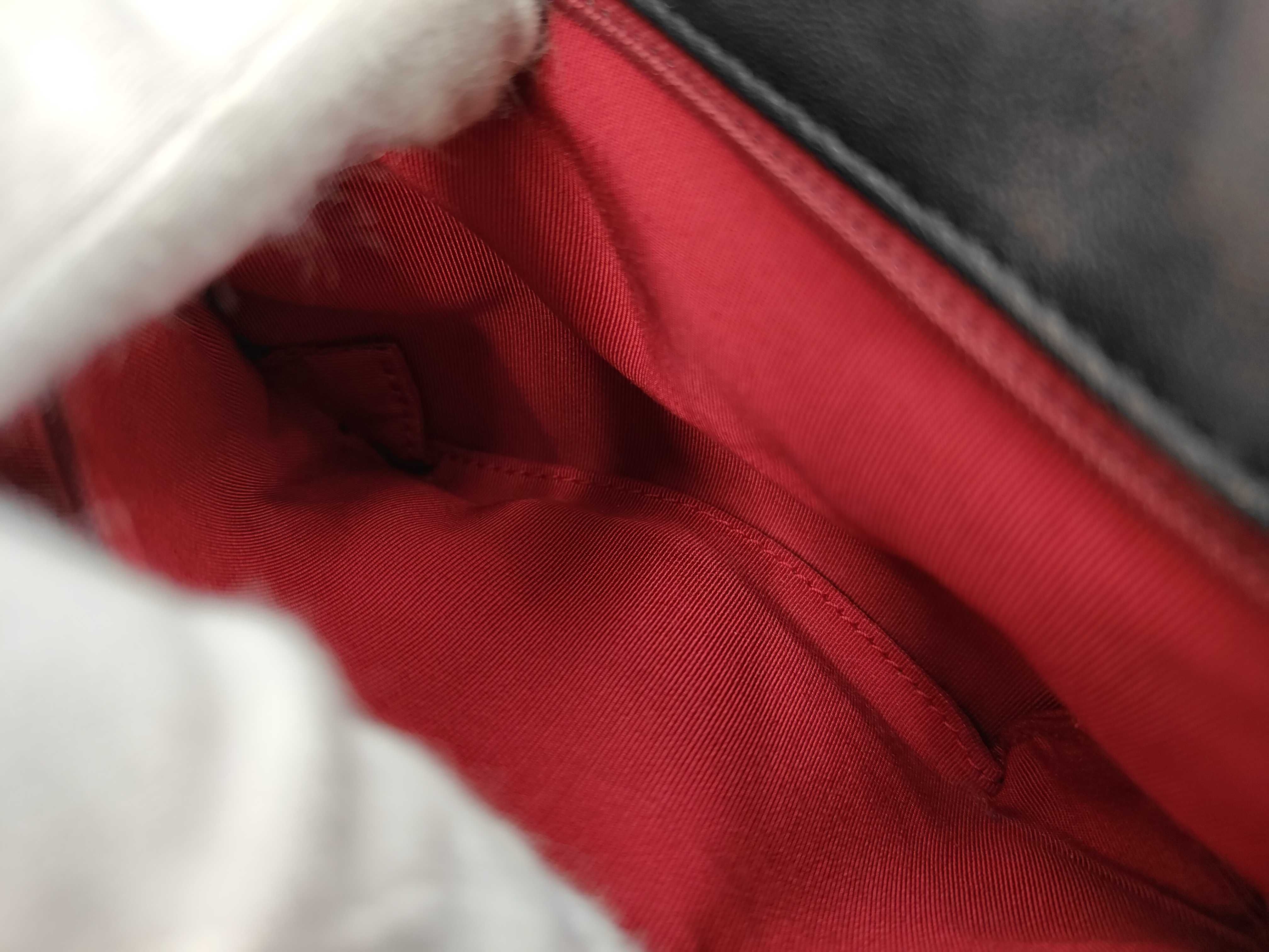19 Lambskin Gold Hardware Chain Shoulder Bag, Card & Seal Serial Number 29, Black Shoulder Bag — view 12