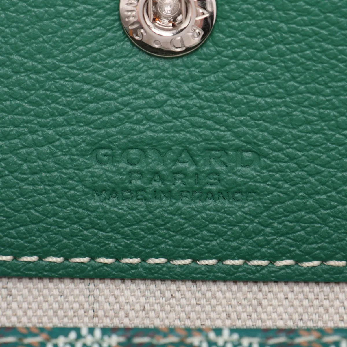 Saint Louis GM PVC x Leather Tote Bag, Green — view 10