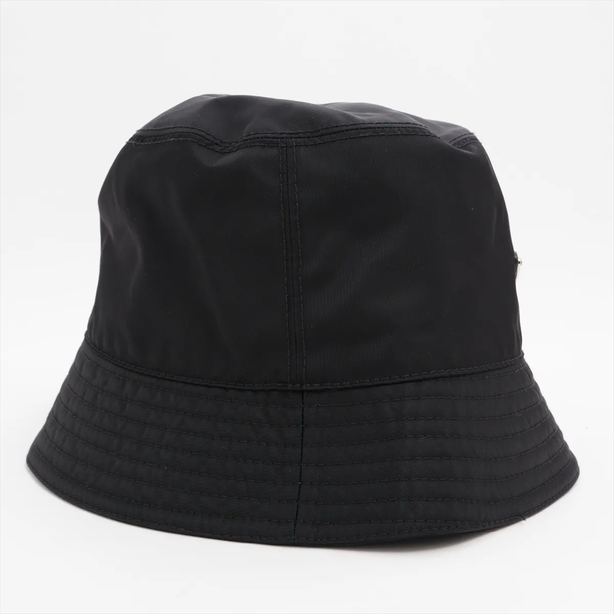 1HC137 Re Nylon Bucket Hat, Size L, Polyamide, Black. Shows signs of wear, — view 3