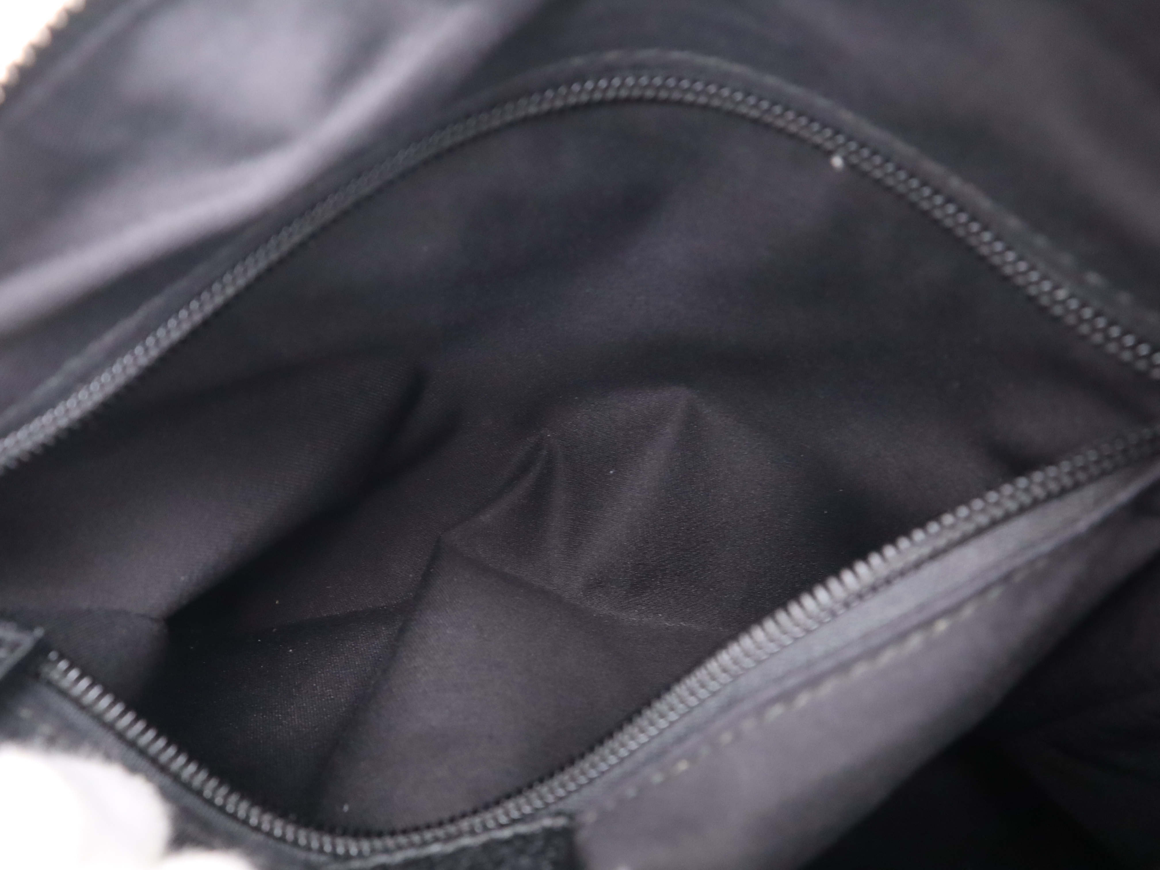 131211GG Canvas Shoulder Bag, Black Shoulder Bag — view 12