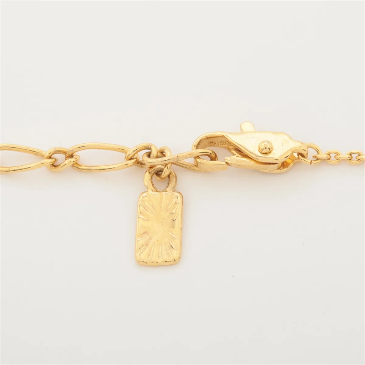 logo necklace, GP gold, — view 3