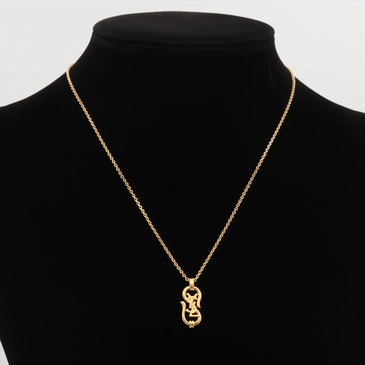 logo necklace, GP gold, — view 5